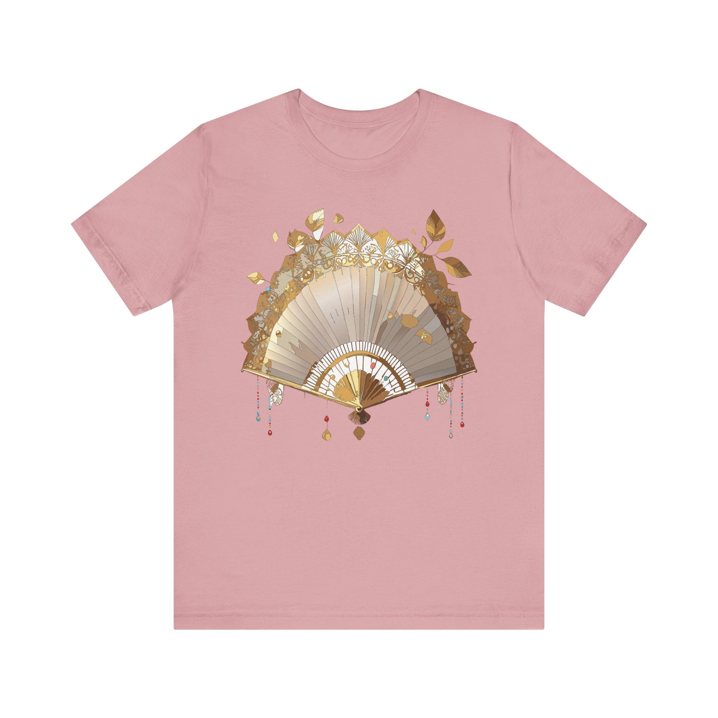Fan shirt, Shirt with Fan, Tee Shirt with Gold Blower