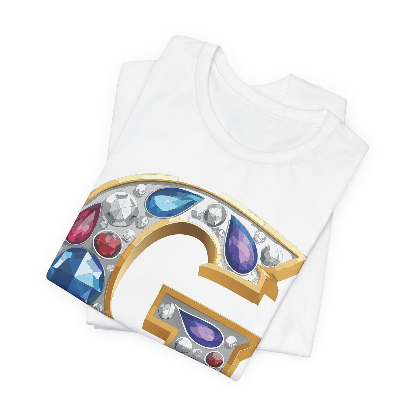 Letter Shirt, Shirt with Letters, Tee Shirt with Gold Letter, Shirt with Antique Letters