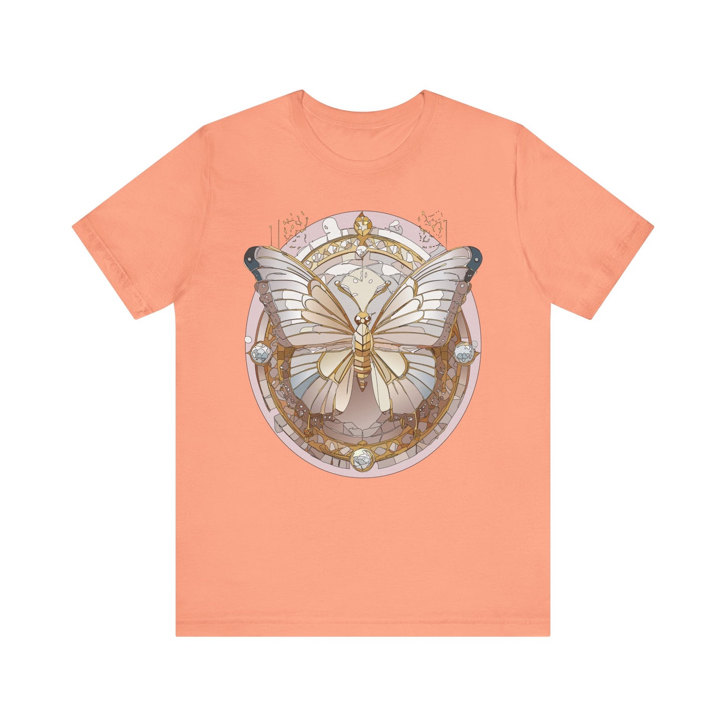 Butterfly Shirt, Shirt with Butterfly, Tee Shirt with Antique Butterfly