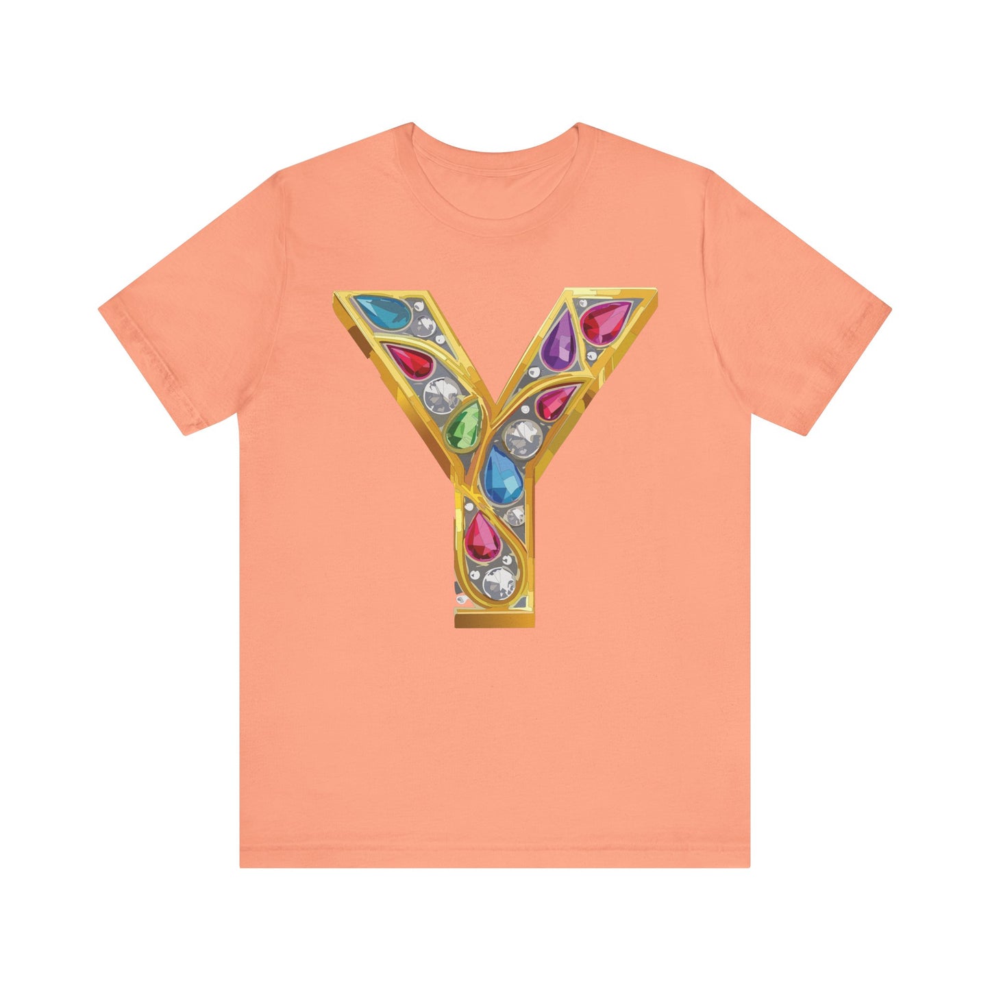Letter Shirt, Shirt with Letters, Tee Shirt with Gold Letter, Shirt with Antique Letters