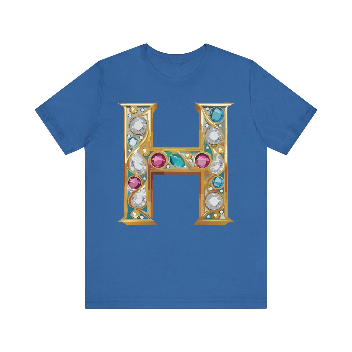 Letter Shirt, Shirt with Letters, Tee Shirt with Gold Letter, Shirt with Antique Letters