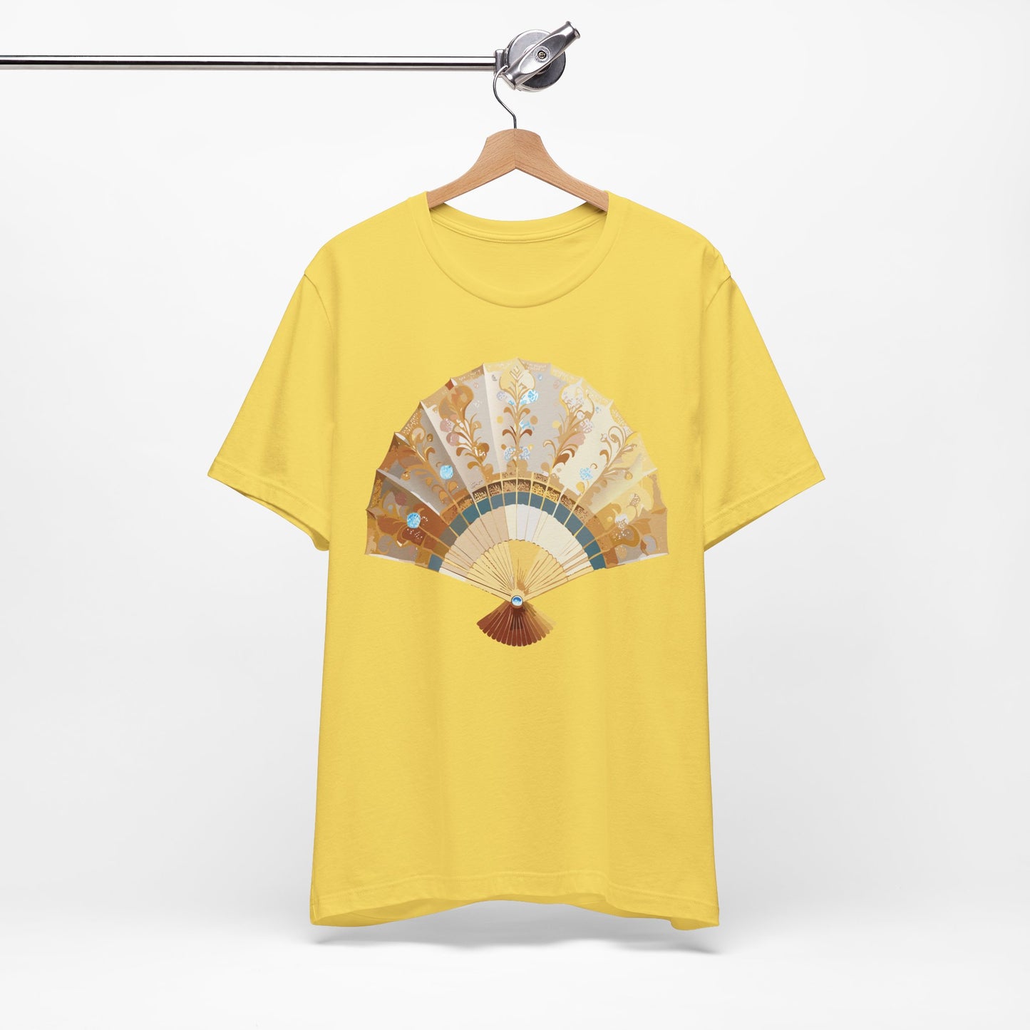 Fan shirt, Shirt with Fan, Tee Shirt with Gold Blower