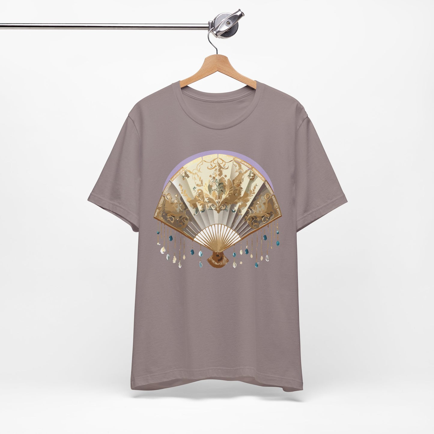 Fan shirt, Shirt with Fan, Tee Shirt with Gold Blower