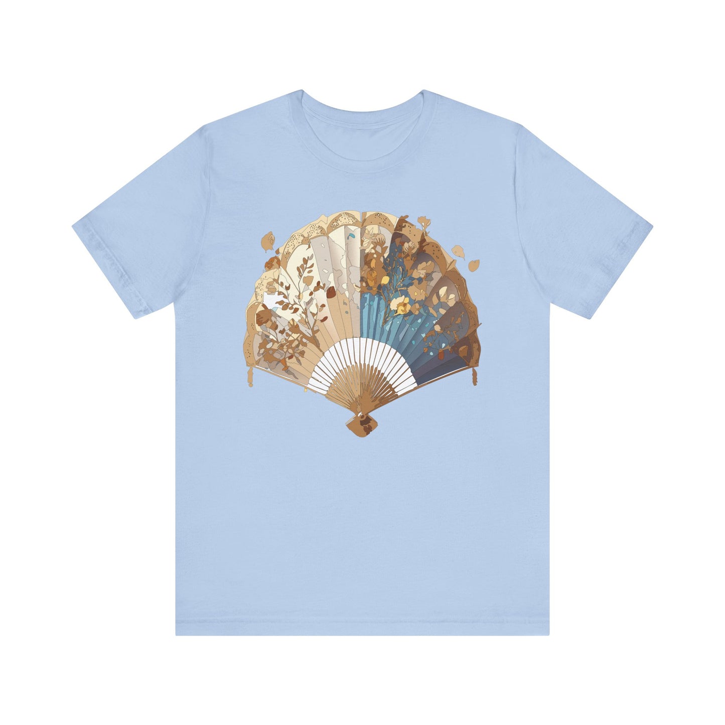 Fan shirt, Shirt with Fan, Tee Shirt with Gold Blower