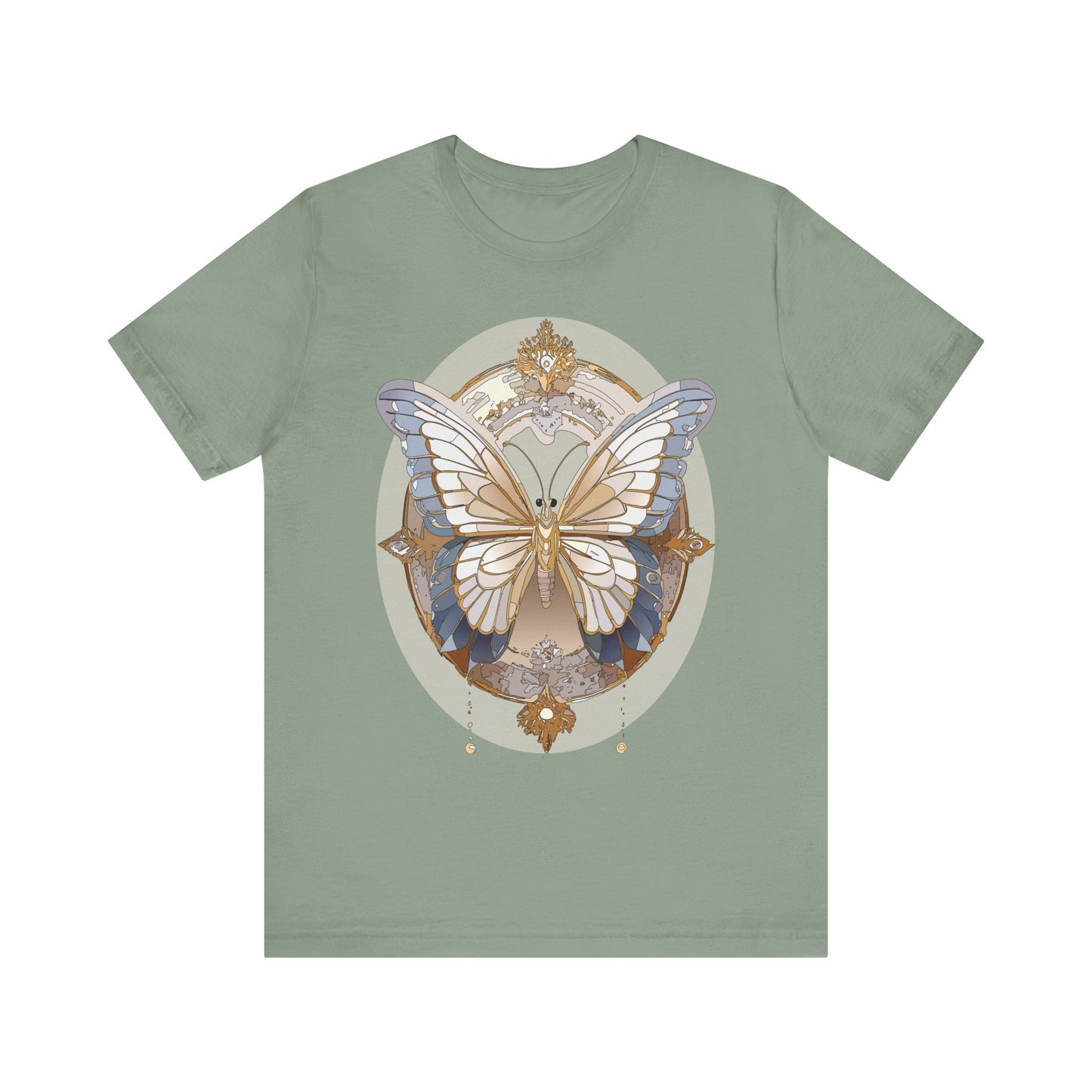 Butterfly Shirt, Shirt with Butterfly, Tee Shirt with Antique Butterfly
