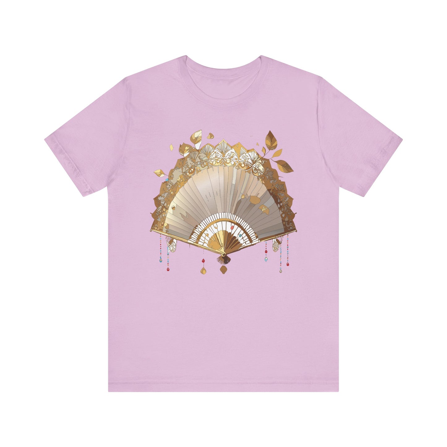 Fan shirt, Shirt with Fan, Tee Shirt with Gold Blower
