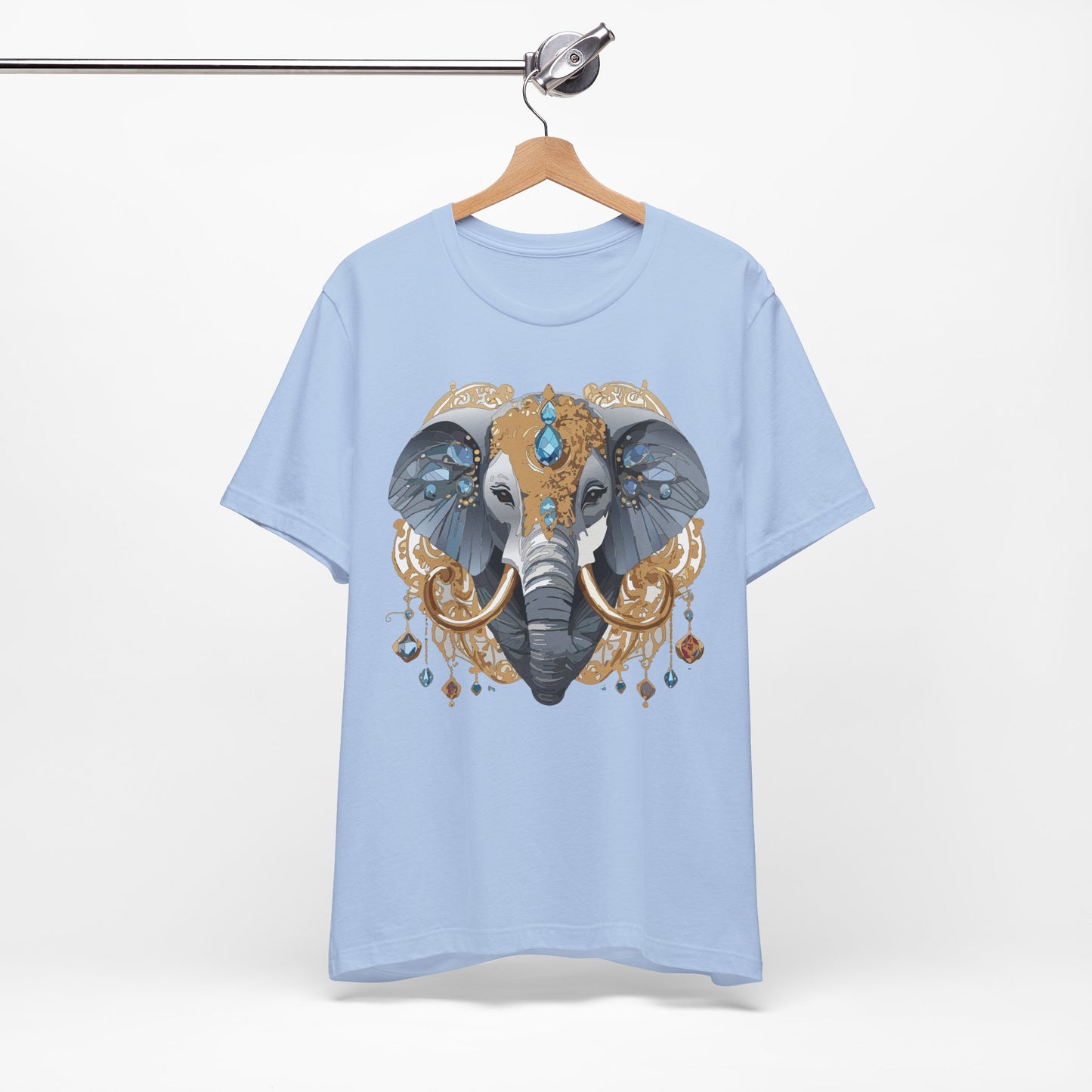 Animal Shirt, Shirt with Animal, Tee Shirt with Gold Animal Medal, Shirt with Antique Animal Medallion