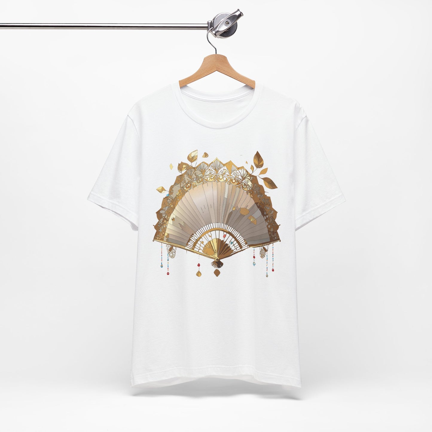 Fan shirt, Shirt with Fan, Tee Shirt with Gold Blower