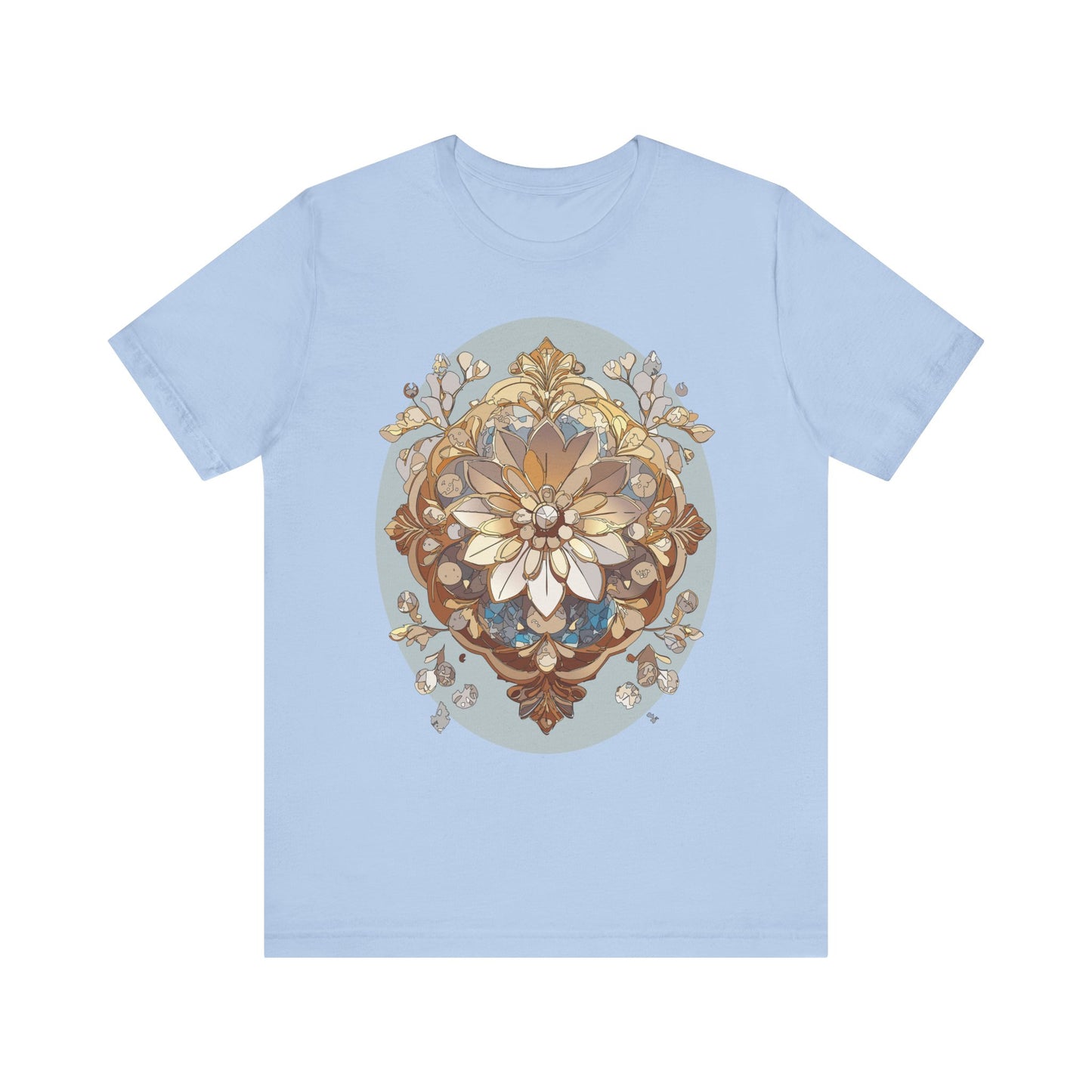 Floral Shirt, Flower Shirt, Tee Shirt with Antique Flower