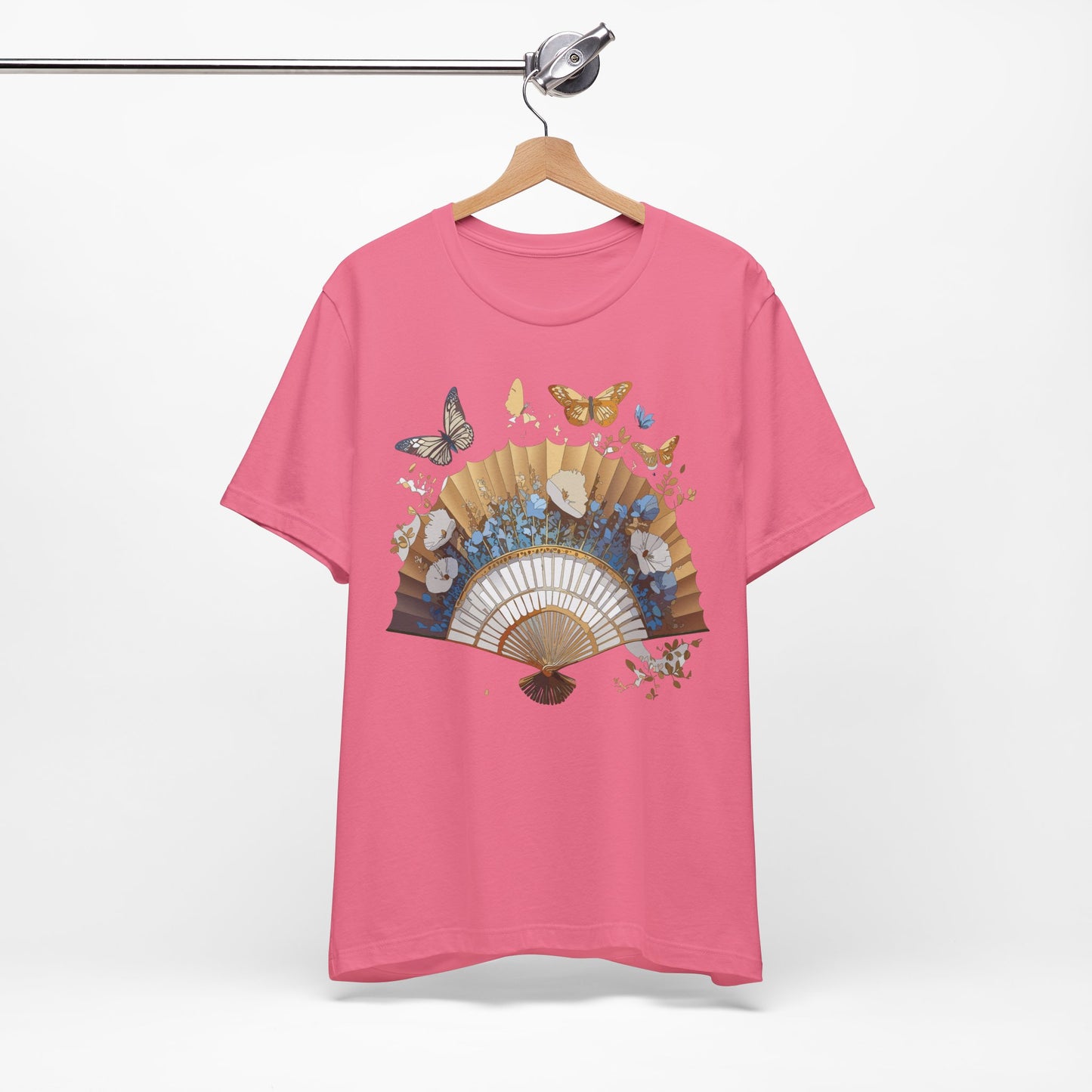Fan shirt, Shirt with Fan, Tee Shirt with Gold Blower
