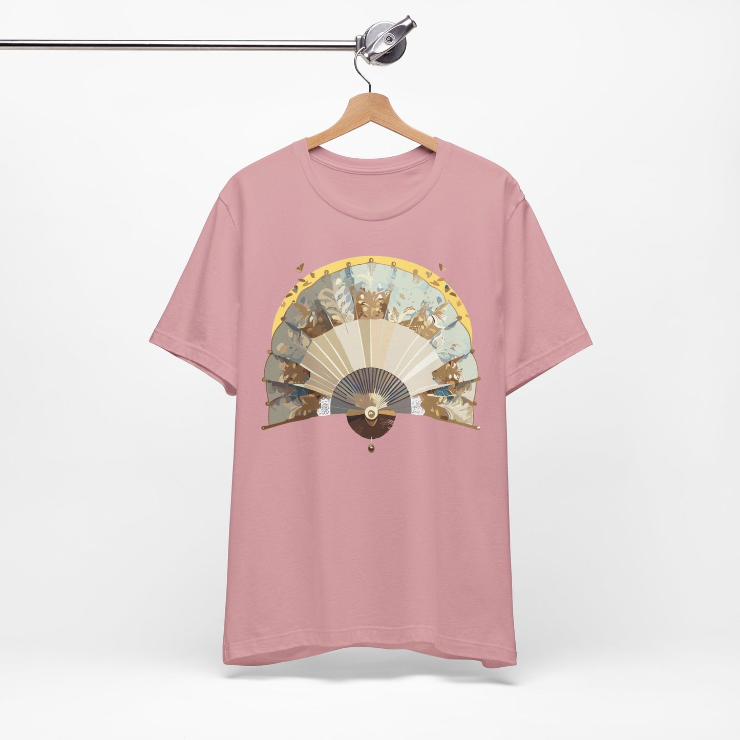 Fan shirt, Shirt with Fan, Tee Shirt with Gold Blower