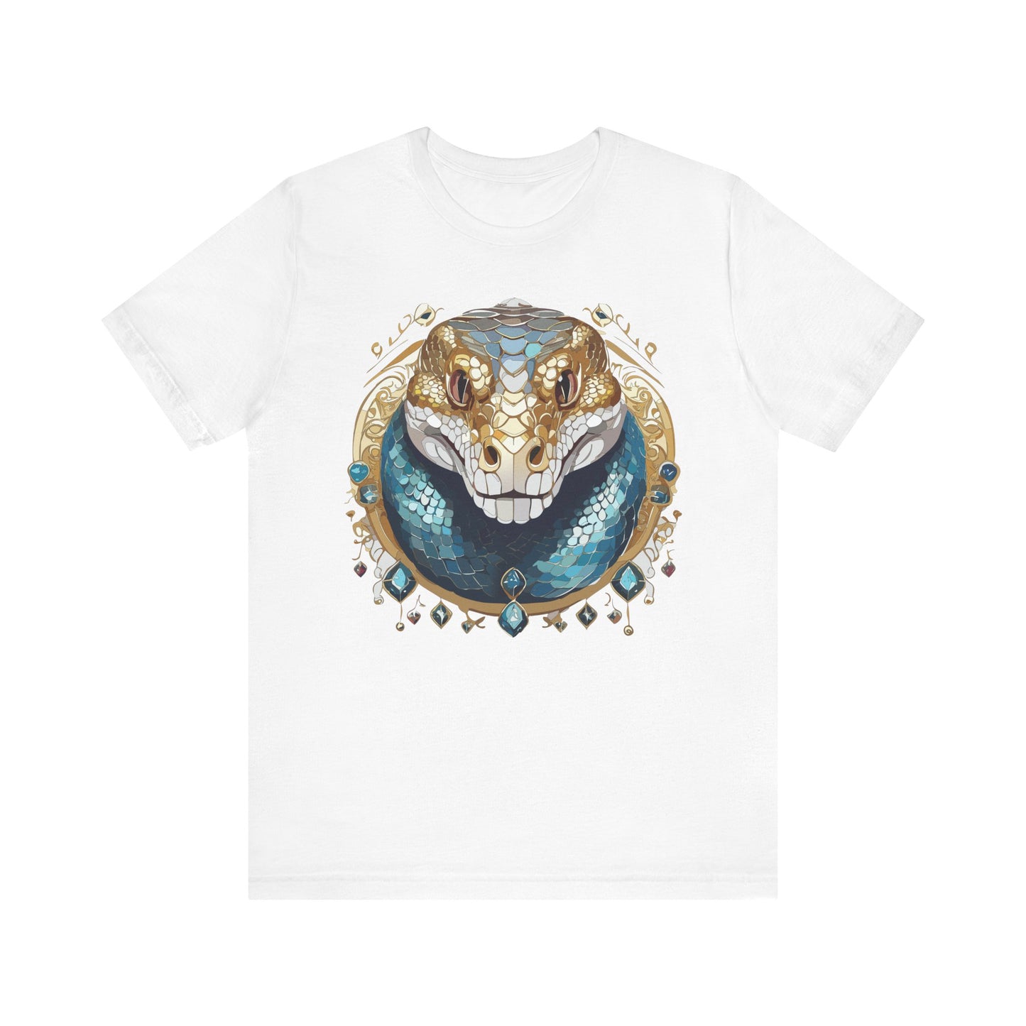 Animal Shirt, Shirt with Animal, Tee Shirt with Gold Animal Medal, Shirt with Antique Animal Medallion