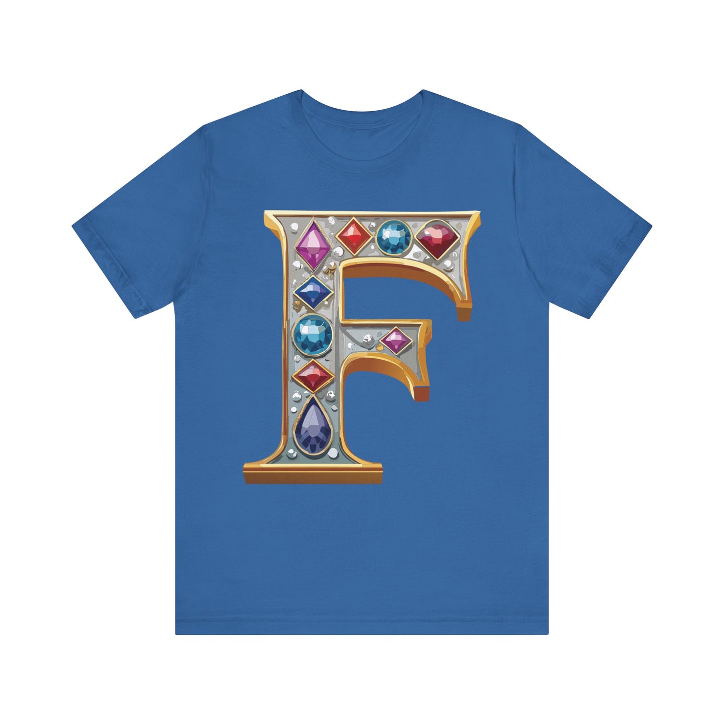Letter Shirt, Shirt with Letters, Tee Shirt with Gold Letter, Shirt with Antique Letters