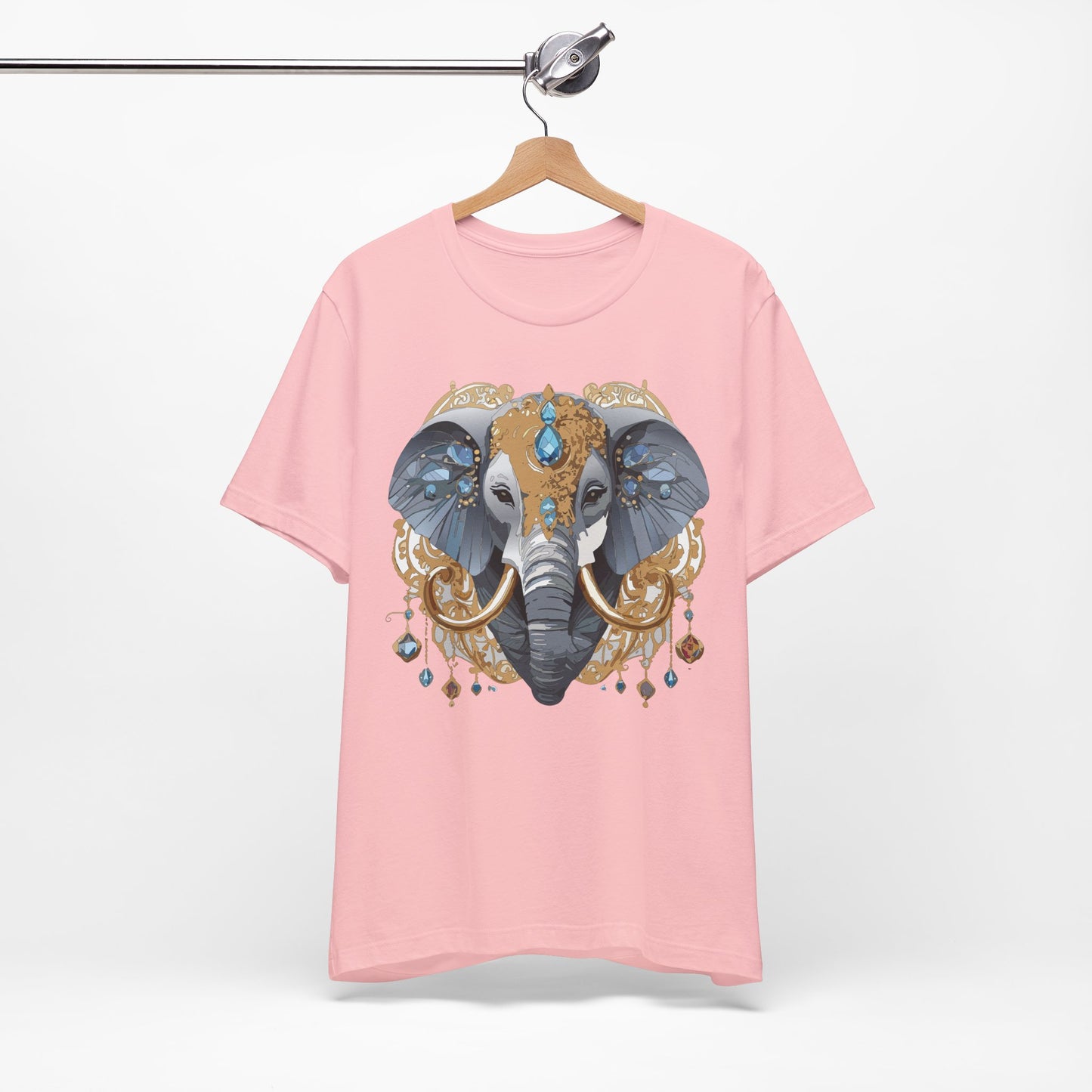 Animal Shirt, Shirt with Animal, Tee Shirt with Gold Animal Medal, Shirt with Antique Animal Medallion