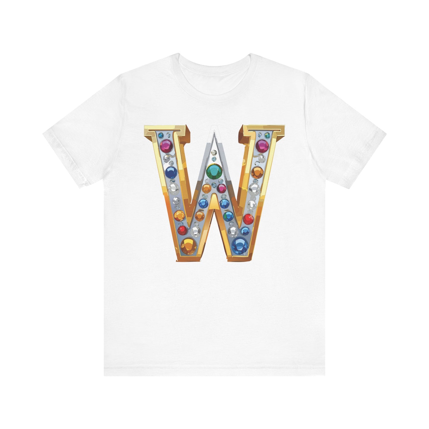 Letter Shirt, Shirt with Letters, Tee Shirt with Gold Letter, Shirt with Antique Letters