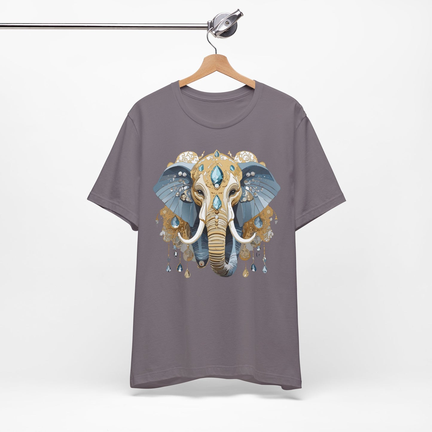 Animal Shirt, Shirt with Animal, Tee Shirt with Gold Animal Medal, Shirt with Antique Animal Medallion