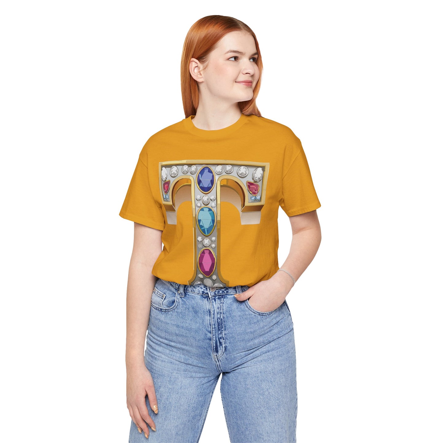 Letter Shirt, Shirt with Letters, Tee Shirt with Gold Letter, Shirt with Antique Letters