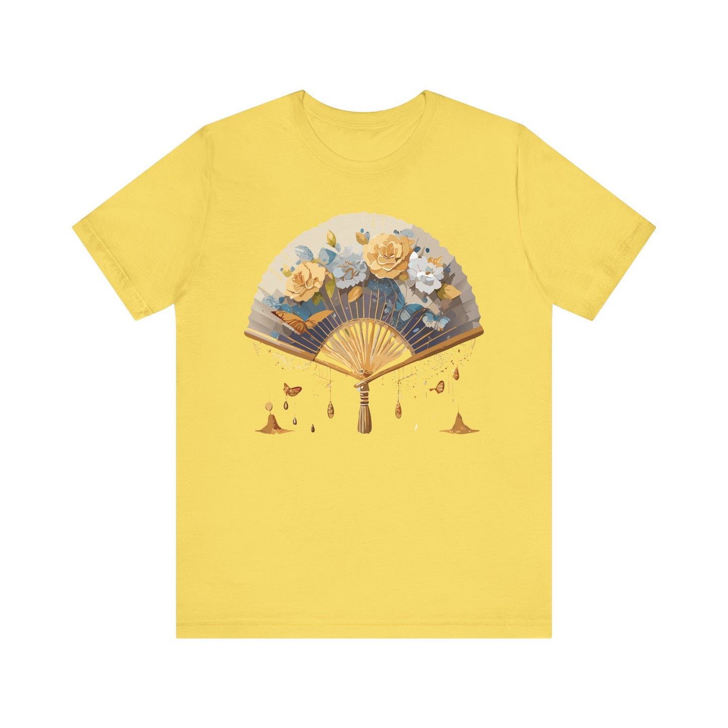Fan shirt, Shirt with Fan, Tee Shirt with Gold Blower