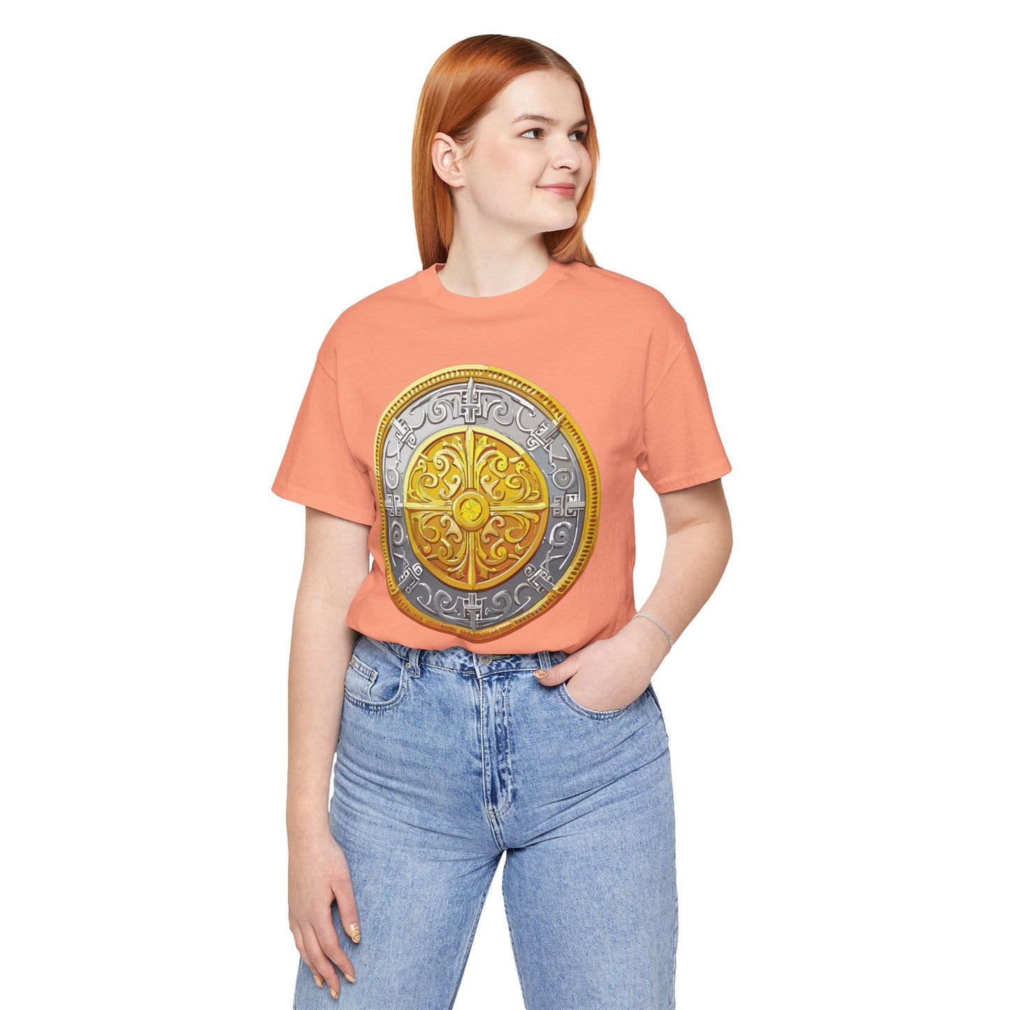 Coin Shirt, Shirt with Coin, Tee Shirt with Gold Coin, Shirt with Antique Coin