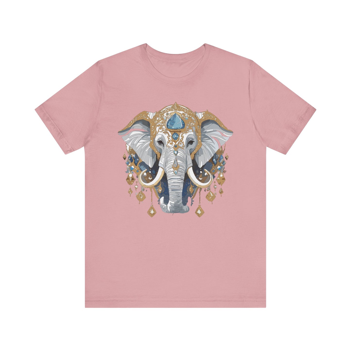 Animal Shirt, Shirt with Animal, Tee Shirt with Gold Animal Medal, Shirt with Antique Animal Medallion