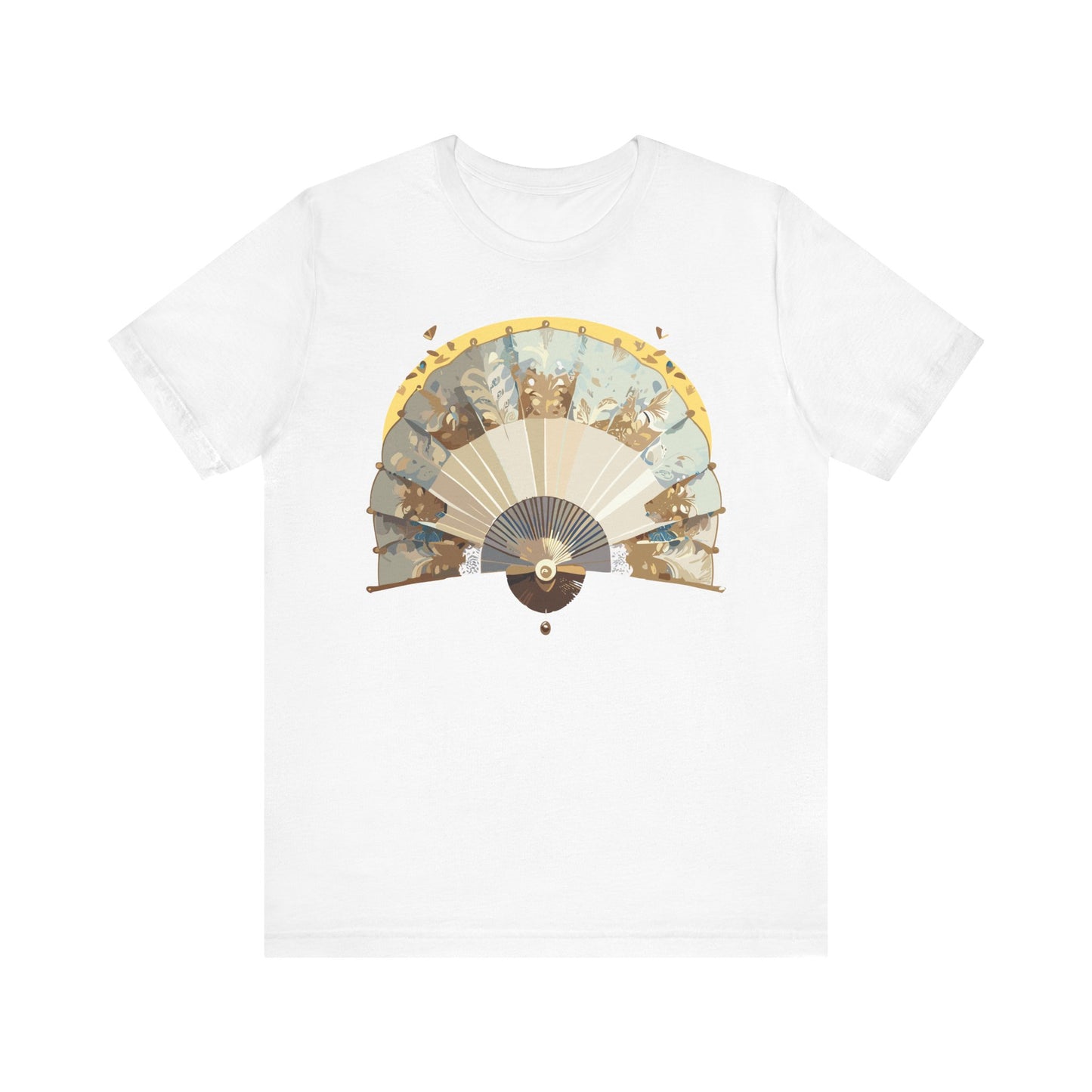 Fan shirt, Shirt with Fan, Tee Shirt with Gold Blower