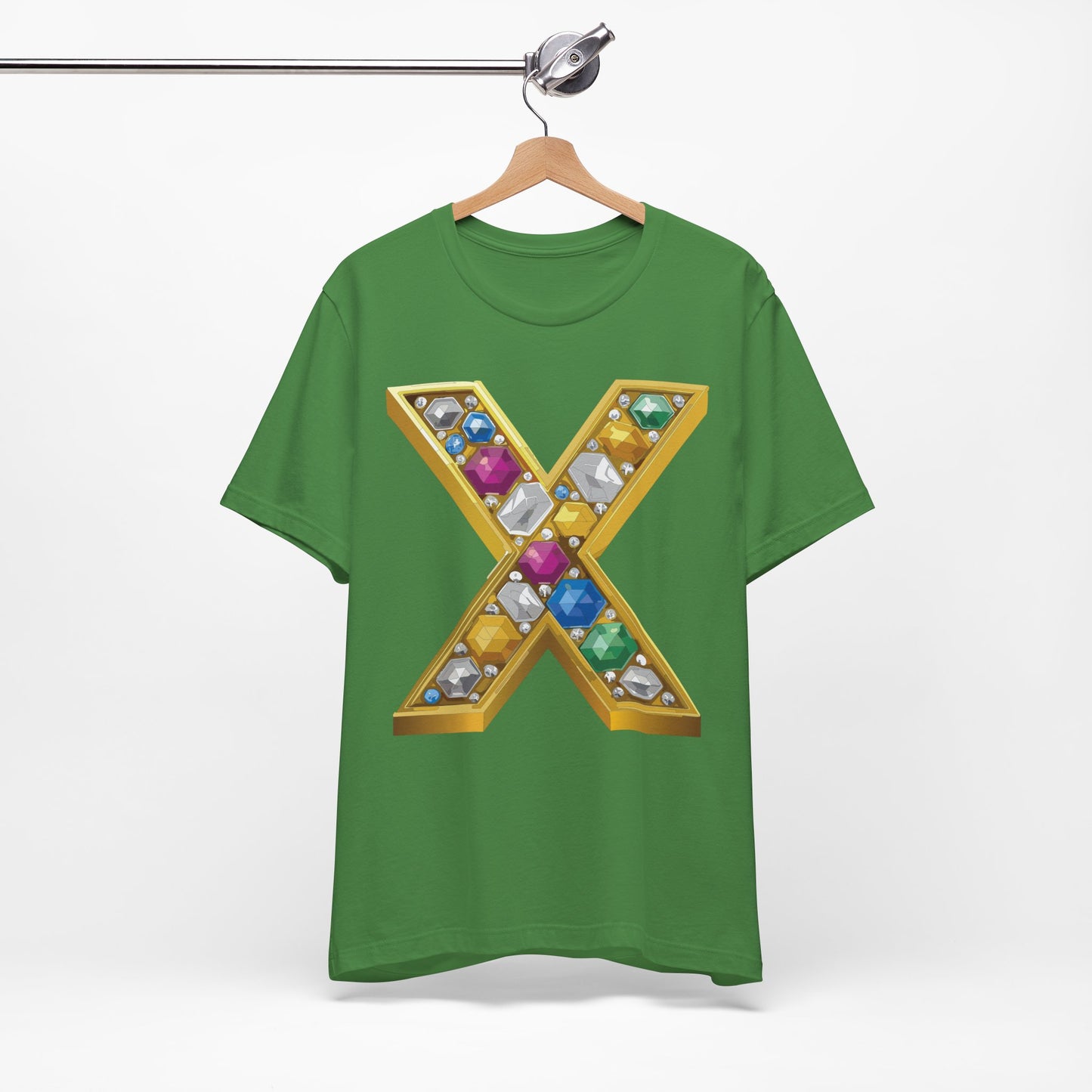 Letter Shirt, Shirt with Letters, Tee Shirt with Gold Letter, Shirt with Antique Letters