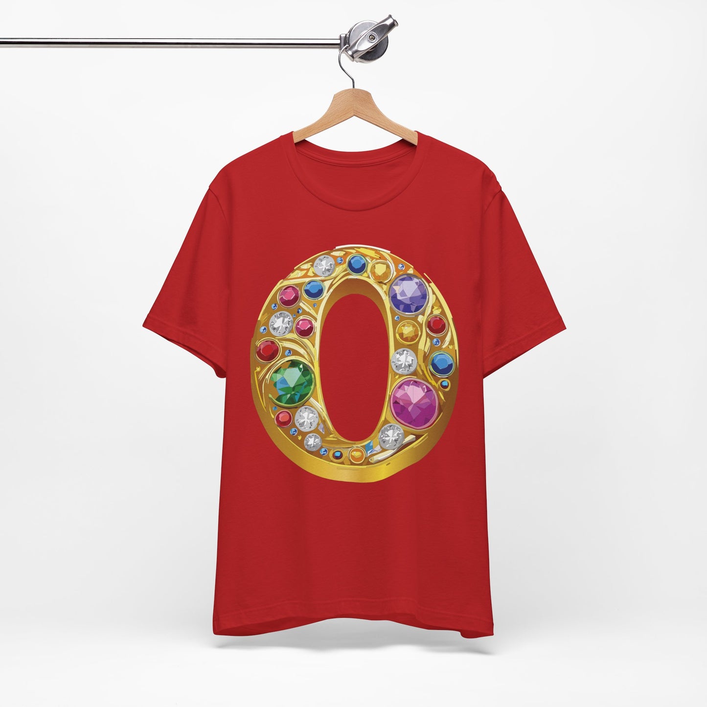 Letter Shirt, Shirt with Letters, Tee Shirt with Gold Letter, Shirt with Antique Letters