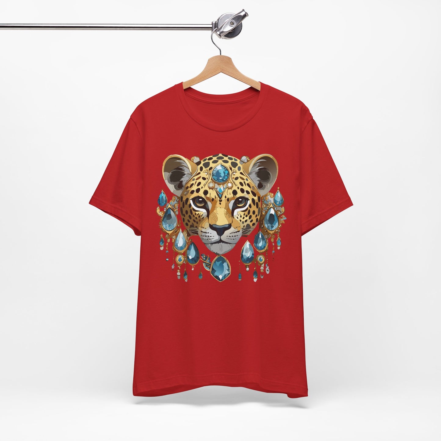 Animal Shirt, Shirt with Animal, Tee Shirt with Gold Animal Medal, Shirt with Antique Animal Medallion