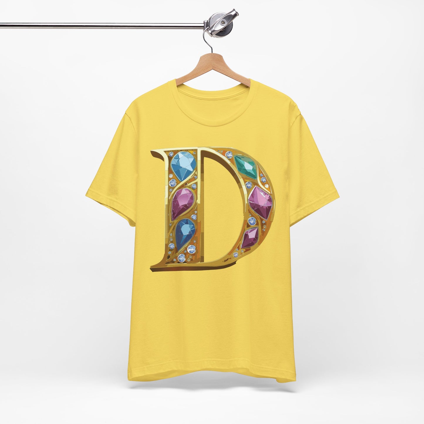 Letter Shirt, Shirt with Letters, Tee Shirt with Gold Letter, Shirt with Antique Letters