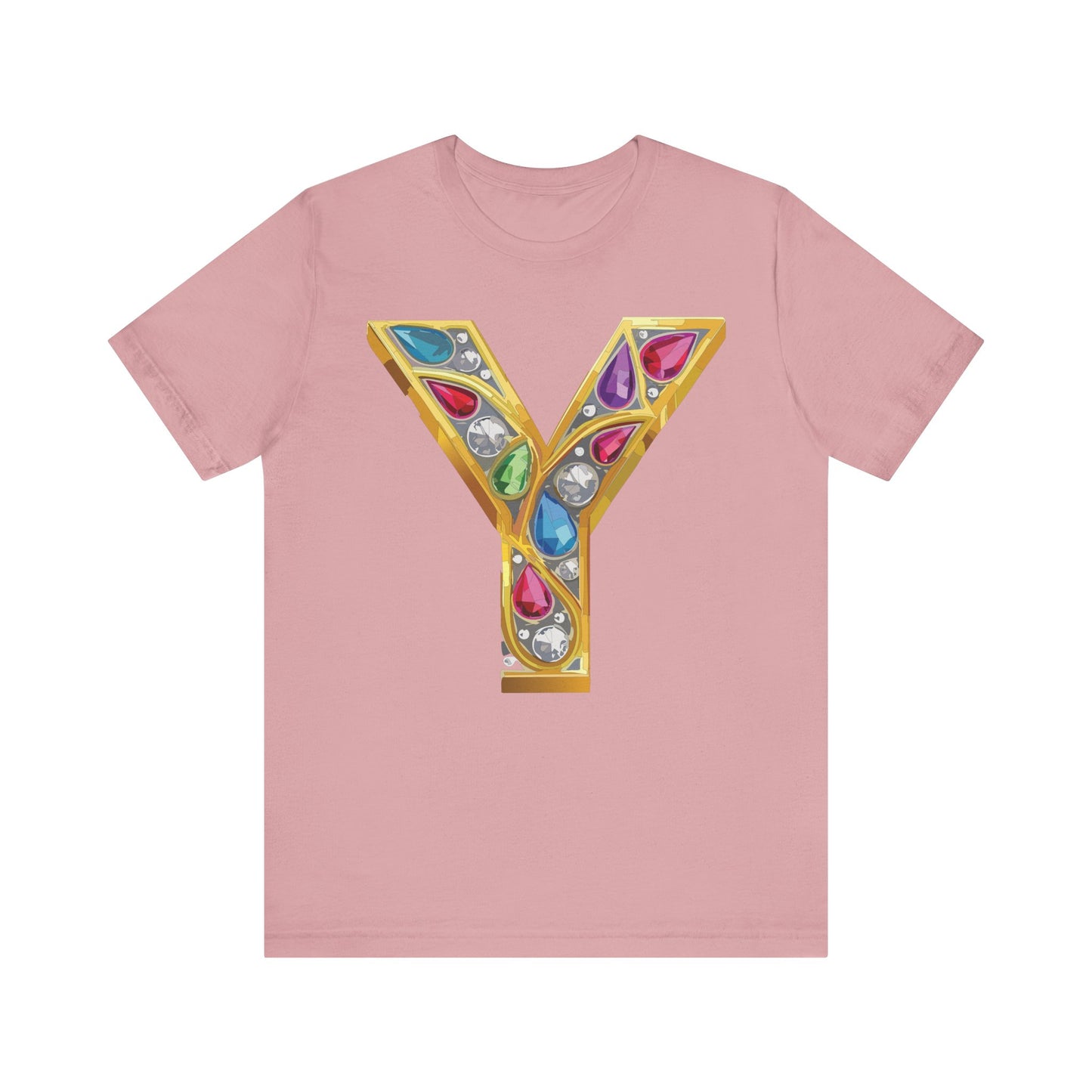 Letter Shirt, Shirt with Letters, Tee Shirt with Gold Letter, Shirt with Antique Letters