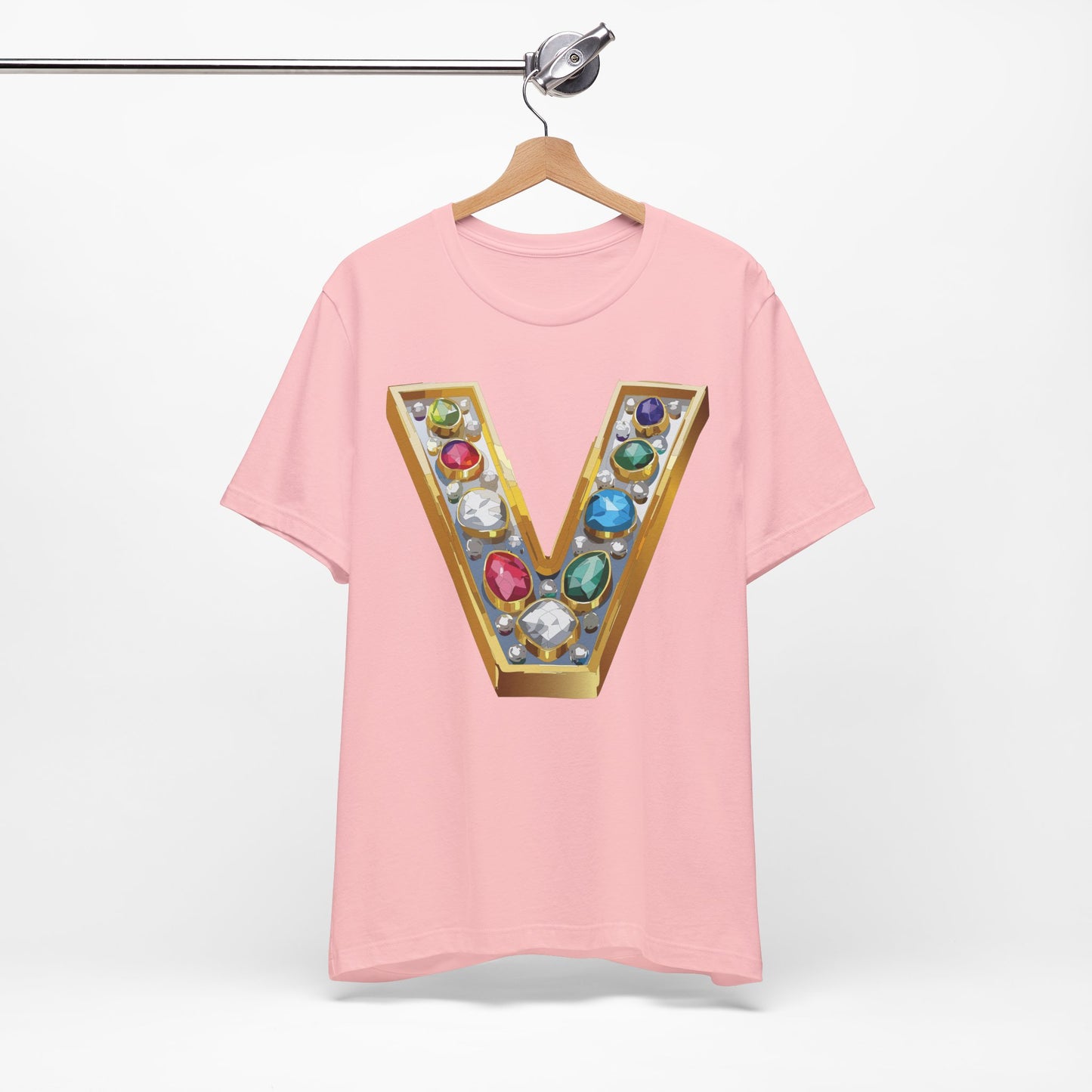 Letter Shirt, Shirt with Letters, Tee Shirt with Gold Letter, Shirt with Antique Letters