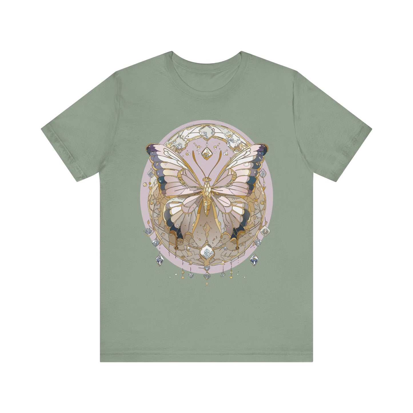 Butterfly Shirt, Shirt with Butterfly, Tee Shirt with Antique Butterfly