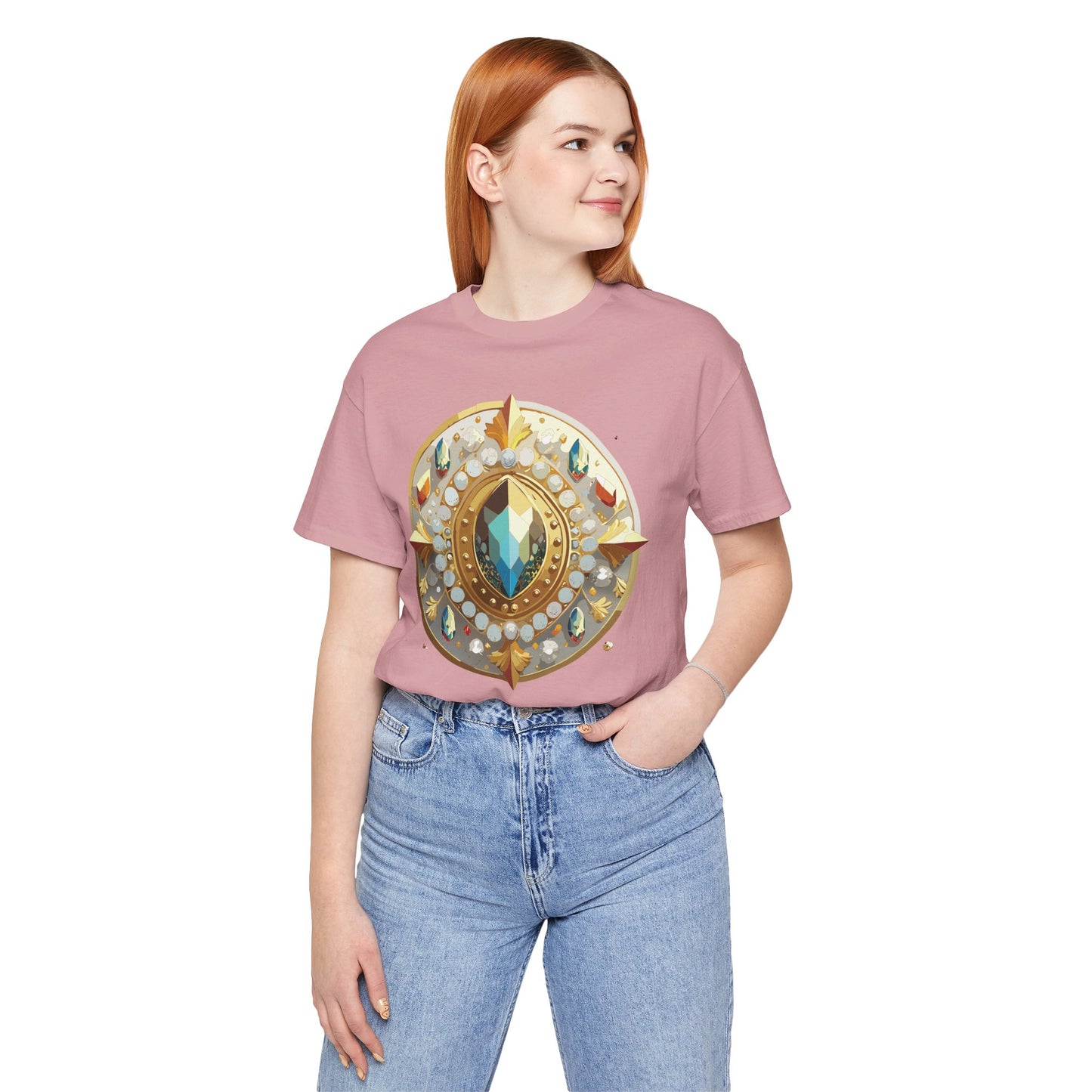 Medallion Shirt, Shirt with Medallion, Tee Shirt with Medal