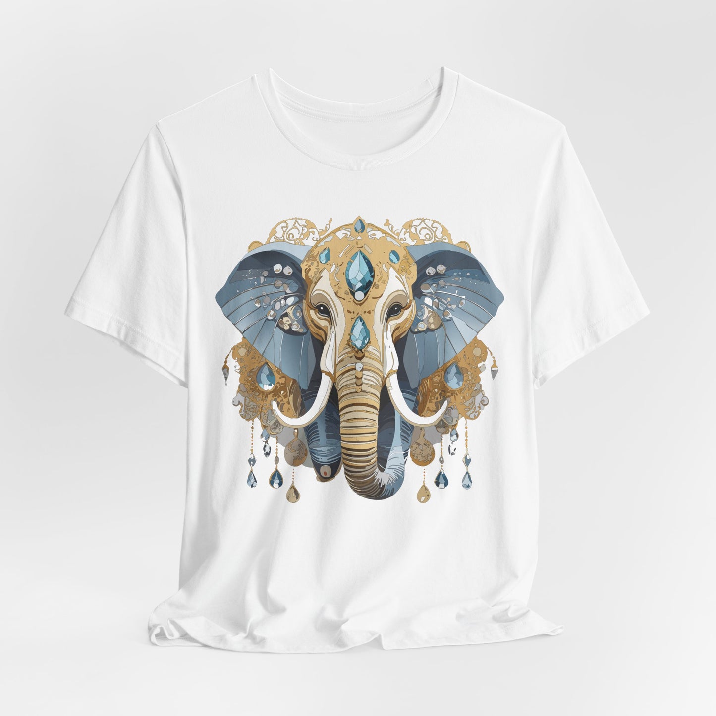 Animal Shirt, Shirt with Animal, Tee Shirt with Gold Animal Medal, Shirt with Antique Animal Medallion