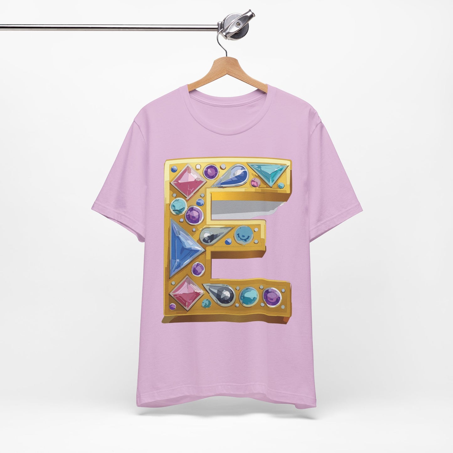 Letter Shirt, Shirt with Letters, Tee Shirt with Gold Letter, Shirt with Antique Letters