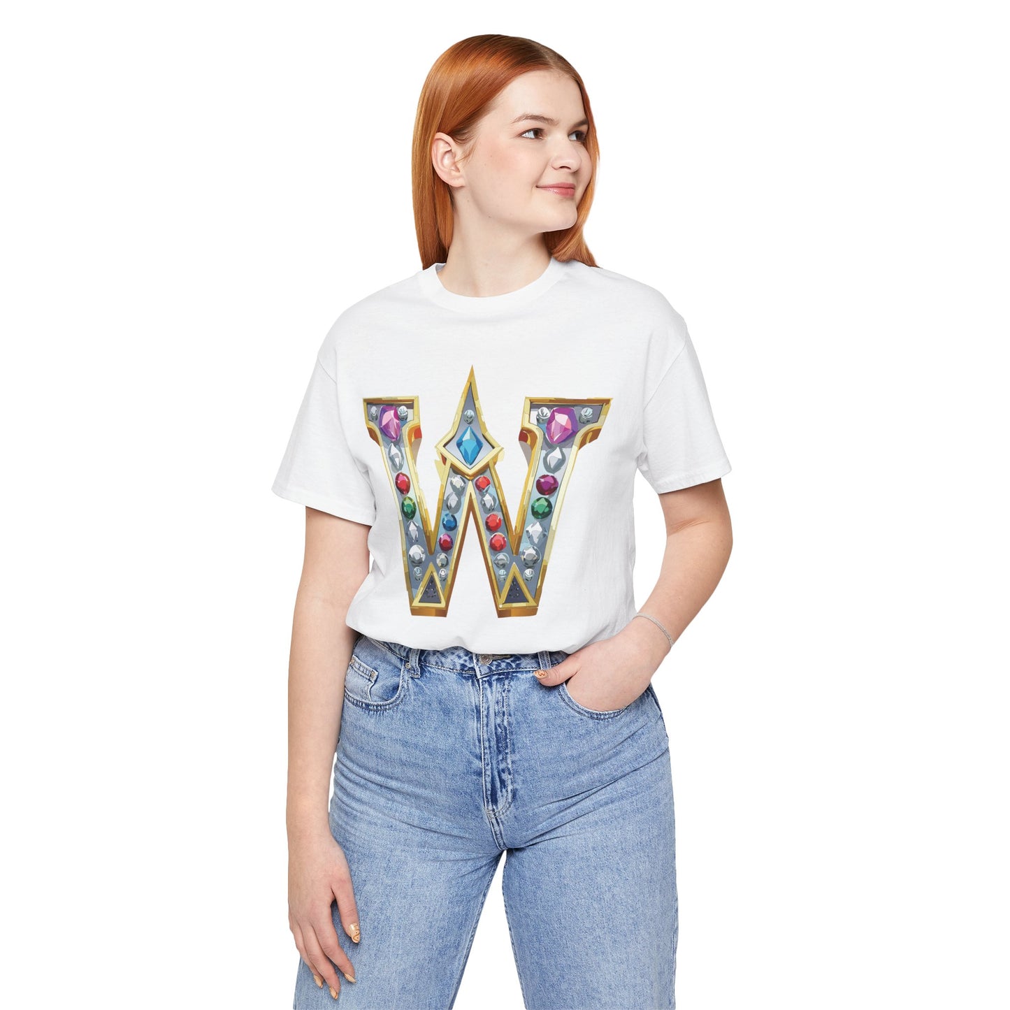 Letter Shirt, Shirt with Letters, Tee Shirt with Gold Letter, Shirt with Antique Letters