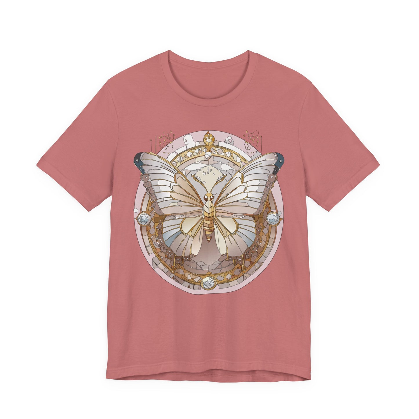 Butterfly Shirt, Shirt with Butterfly, Tee Shirt with Antique Butterfly
