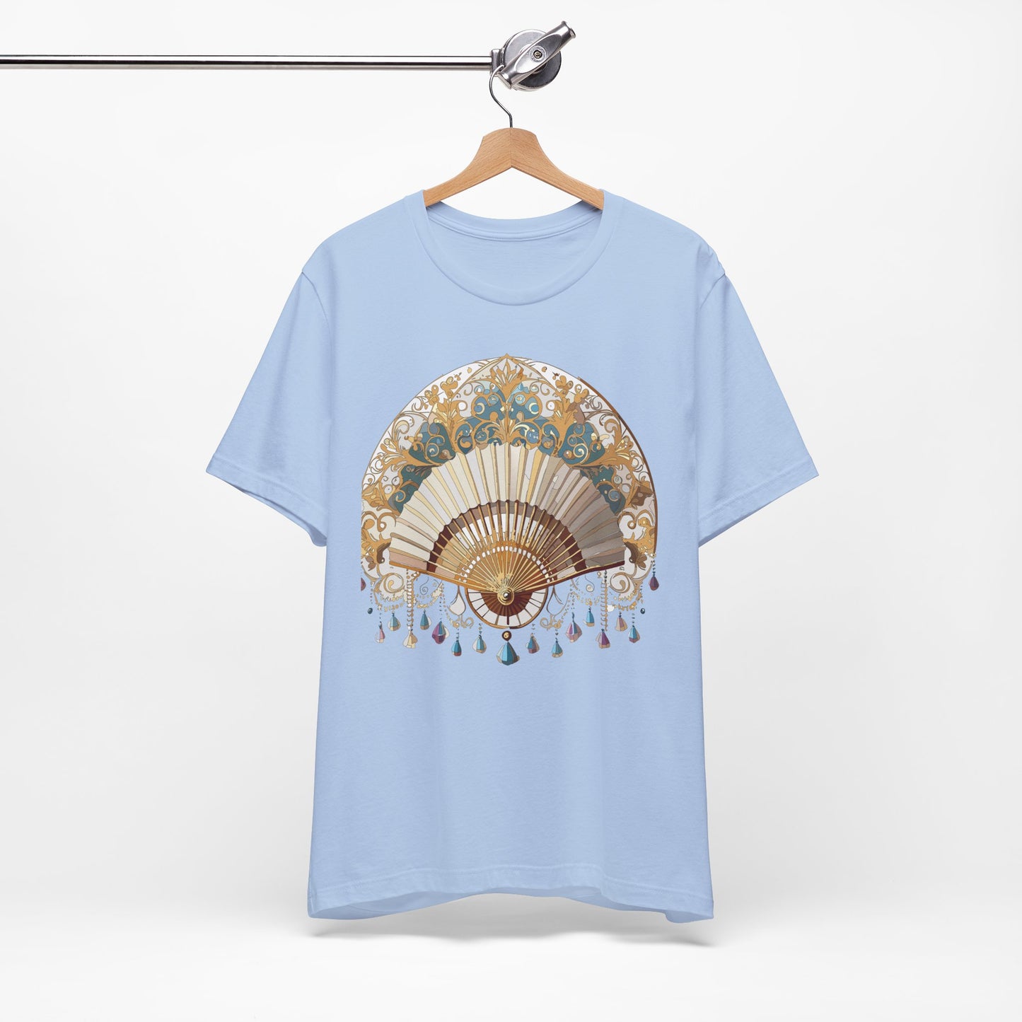 Fan shirt, Shirt with Fan, Tee Shirt with Gold Blower