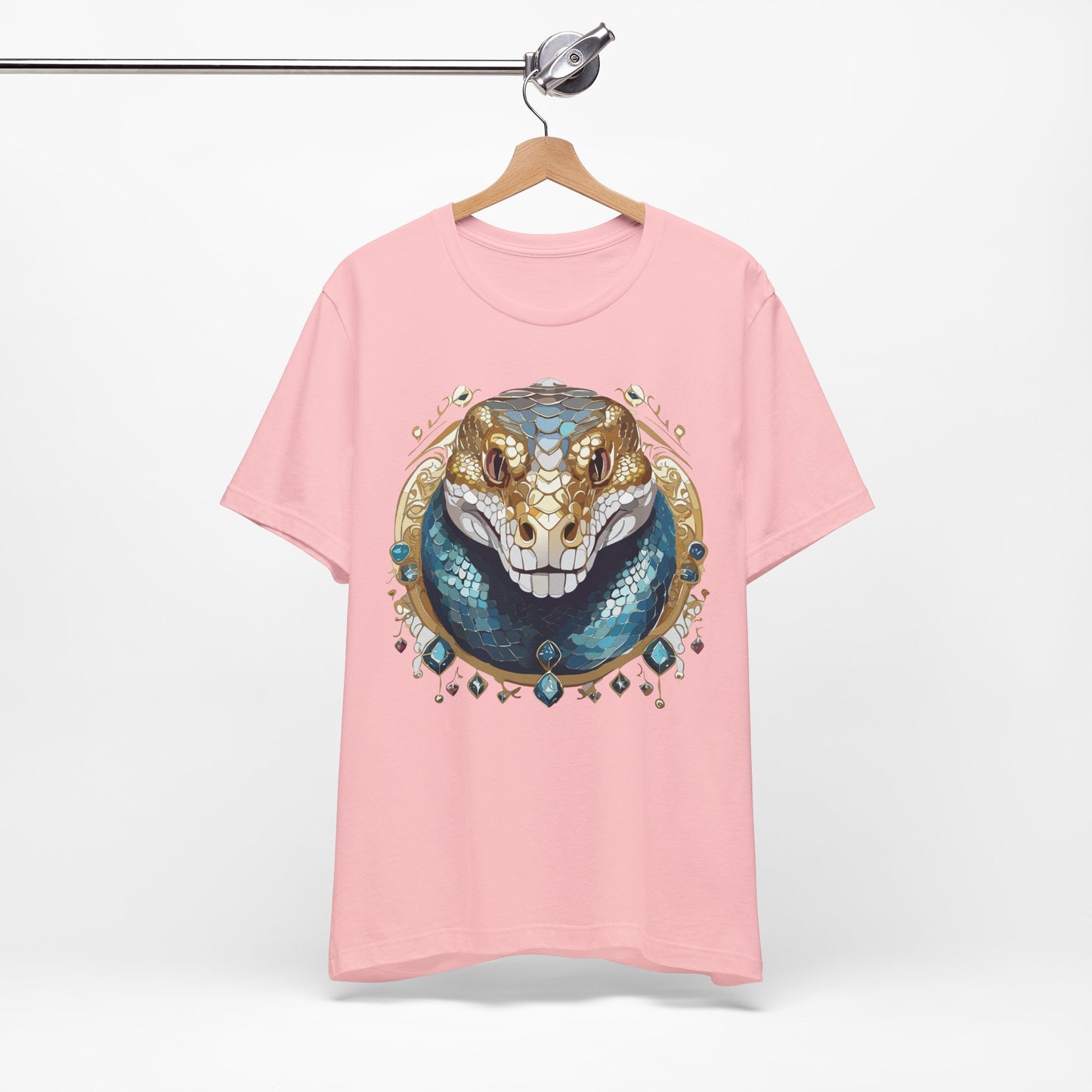 Animal Shirt, Shirt with Animal, Tee Shirt with Gold Animal Medal, Shirt with Antique Animal Medallion