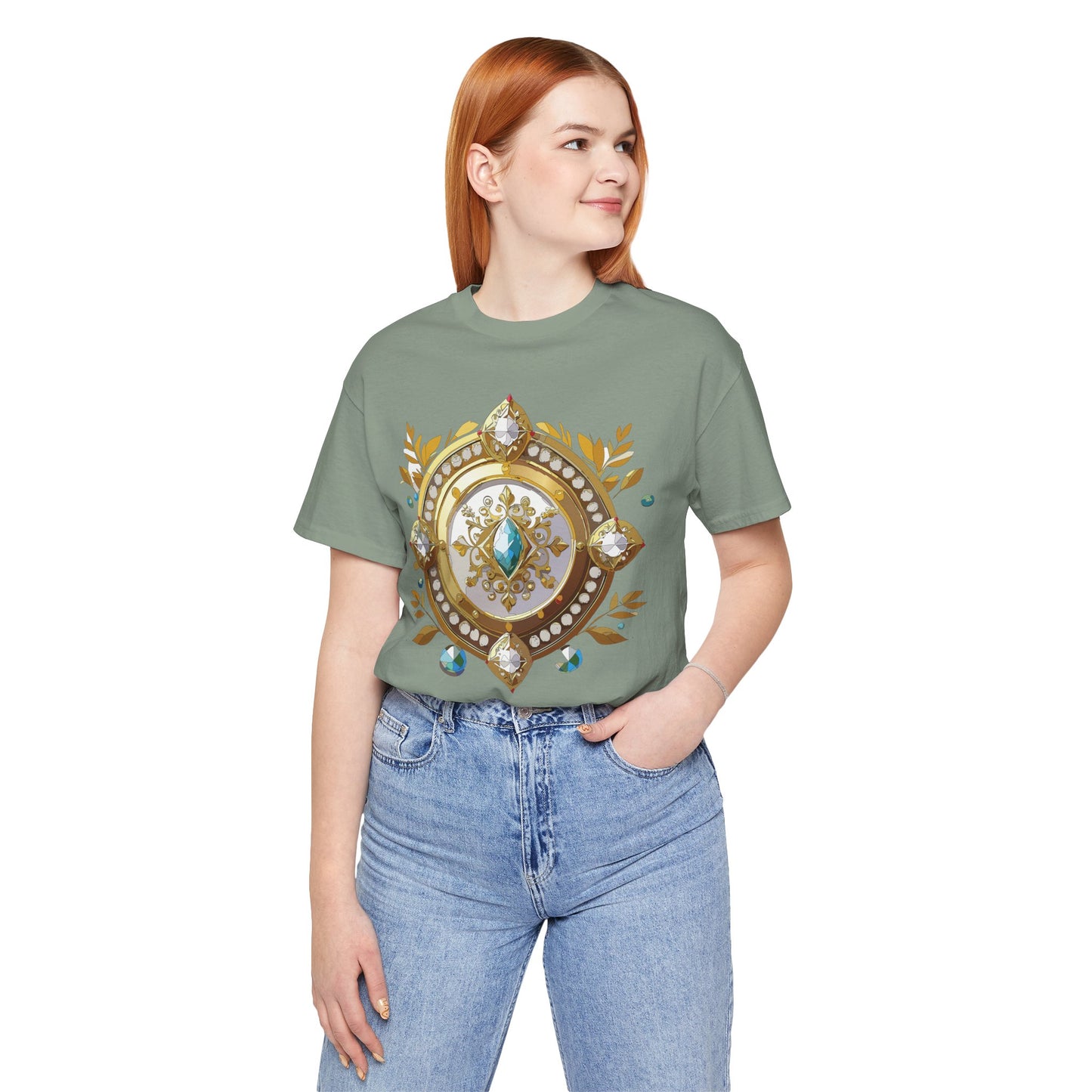 Medallion Shirt, Shirt with Medallion, Tee Shirt with Medal