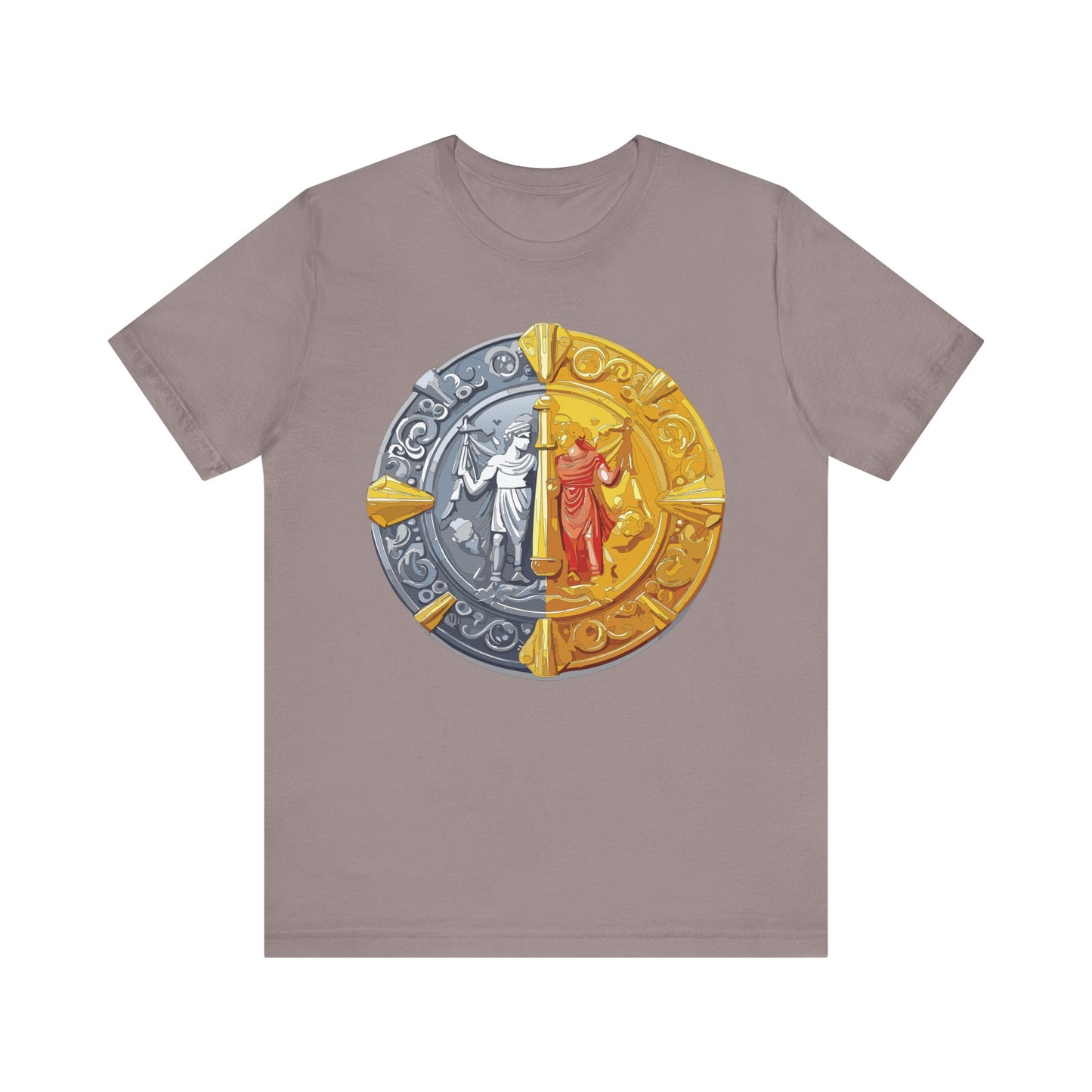 Coin Shirt, Shirt with Coin, Tee Shirt with Gold Coin, Shirt with Antique Coin