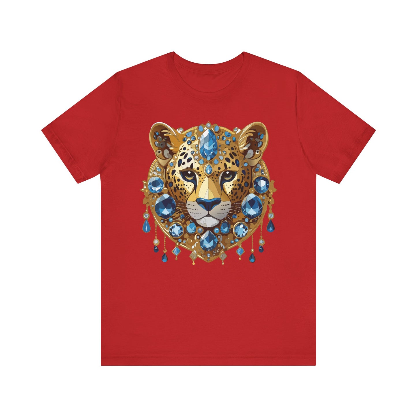 Animal Shirt, Shirt with Animal, Tee Shirt with Gold Animal Medal, Shirt with Antique Animal Medallion