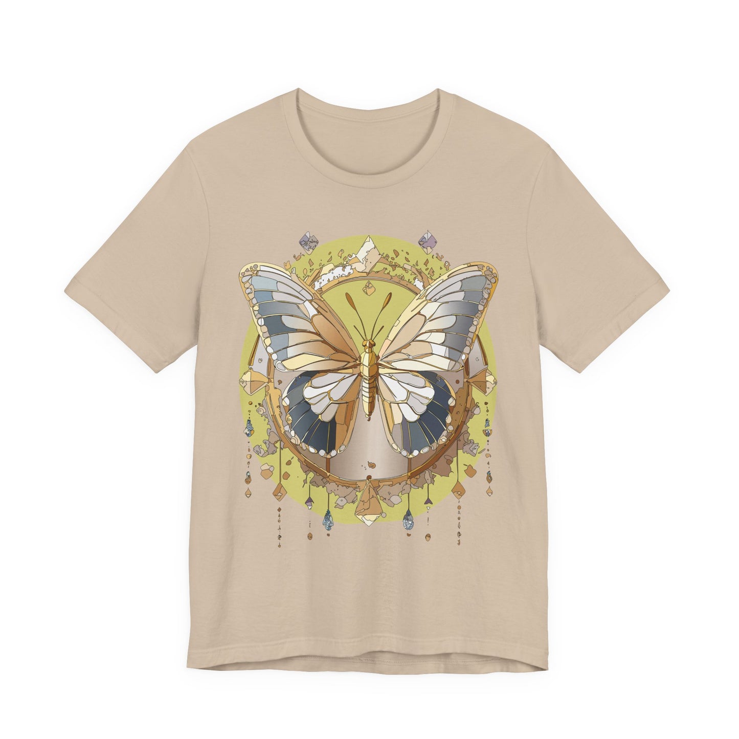 Butterfly Shirt, Shirt with Butterfly, Tee Shirt with Antique Butterfly