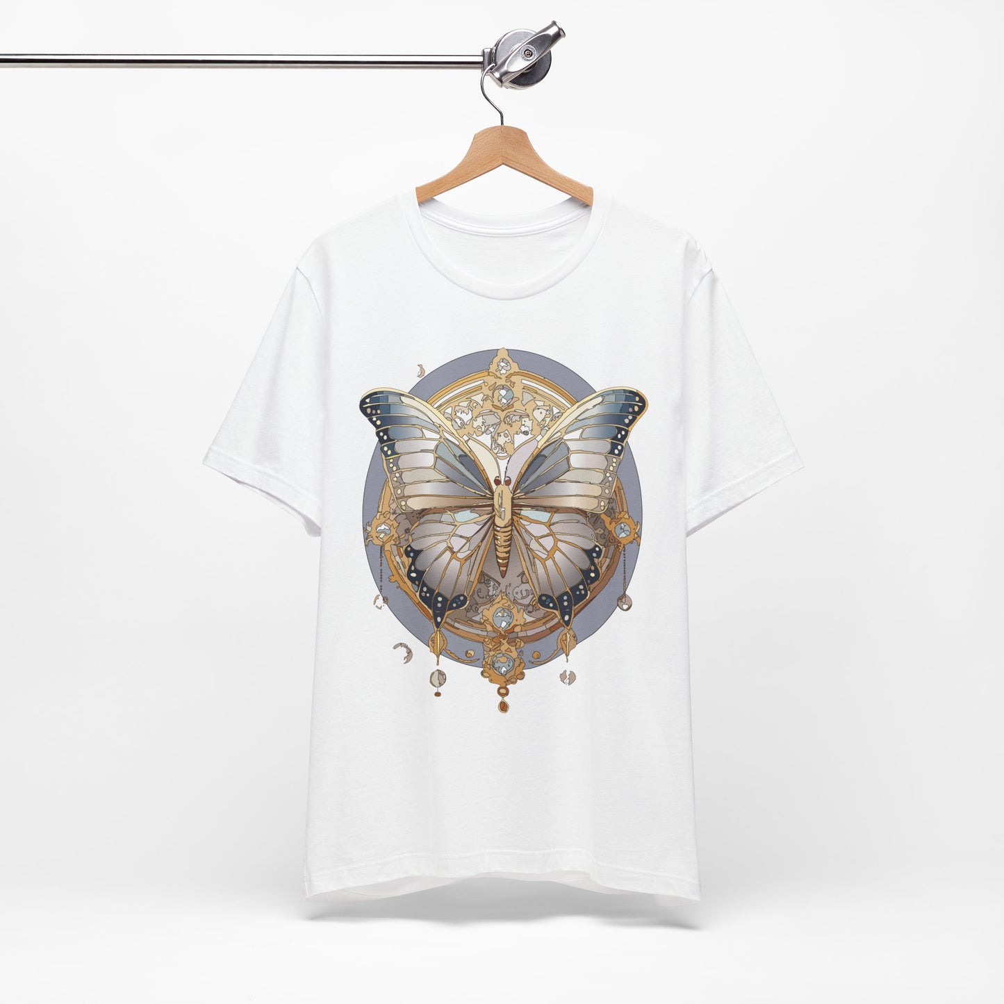 Butterfly Shirt, Shirt with Butterfly, Tee Shirt with Antique Butterfly