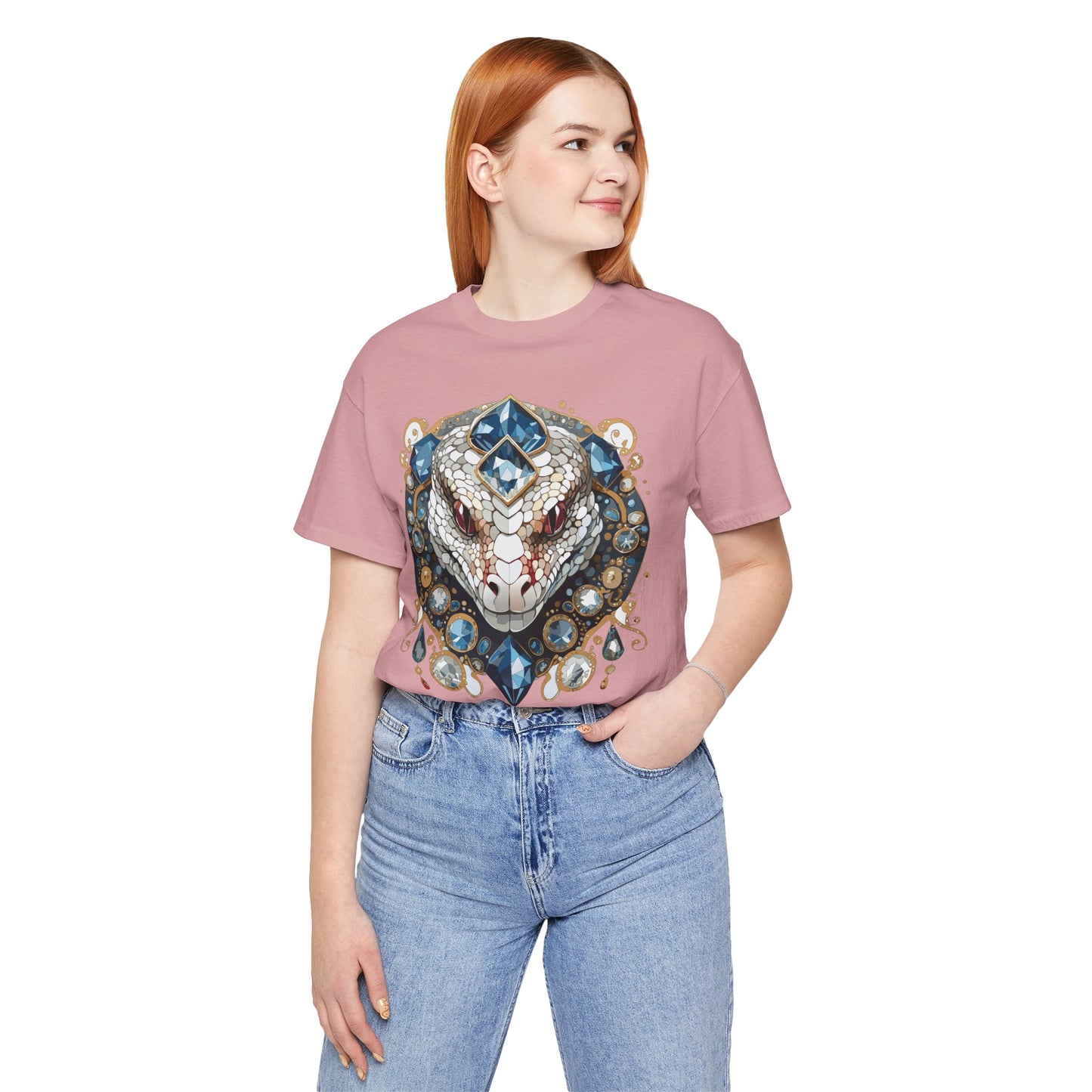 Animal Shirt, Shirt with Animal, Tee Shirt with Gold Animal Medal, Shirt with Antique Animal Medallion