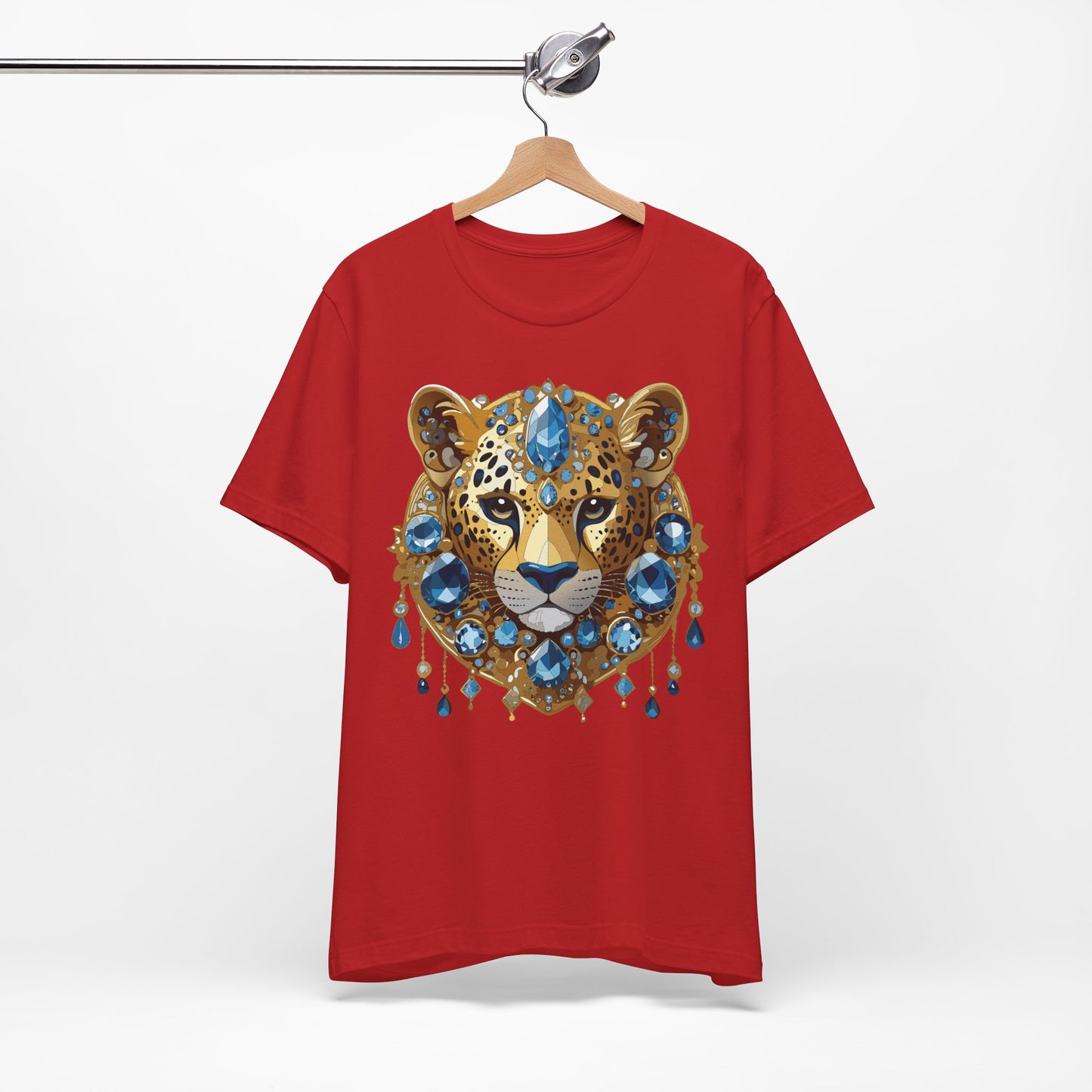 Animal Shirt, Shirt with Animal, Tee Shirt with Gold Animal Medal, Shirt with Antique Animal Medallion