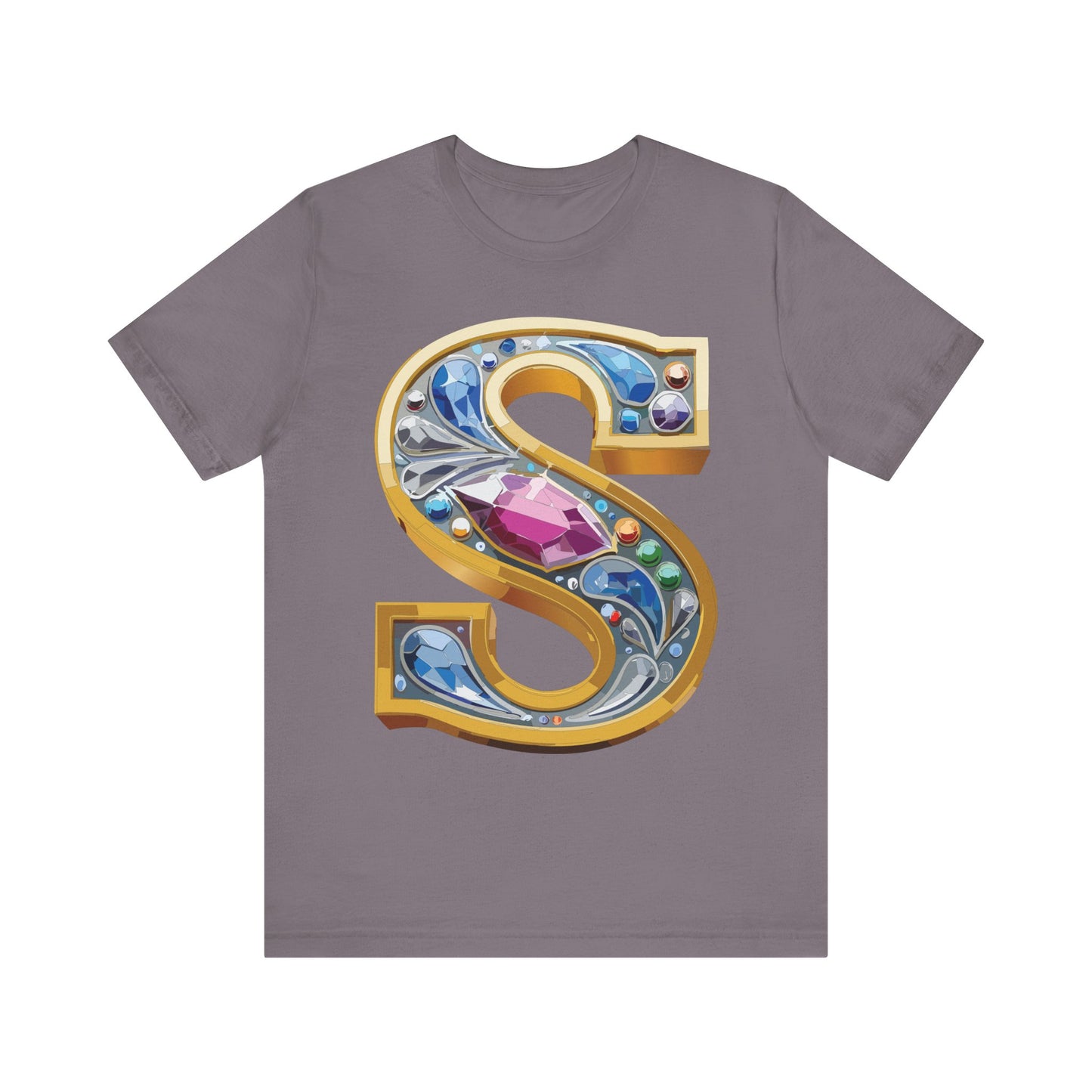 Letter Shirt, Shirt with Letters, Tee Shirt with Gold Letter, Shirt with Antique Letters