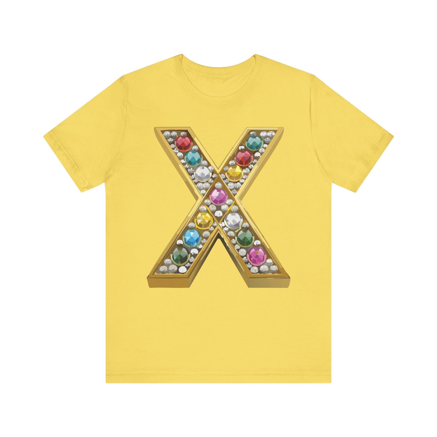 Letter Shirt, Shirt with Letters, Tee Shirt with Gold Letter, Shirt with Antique Letters