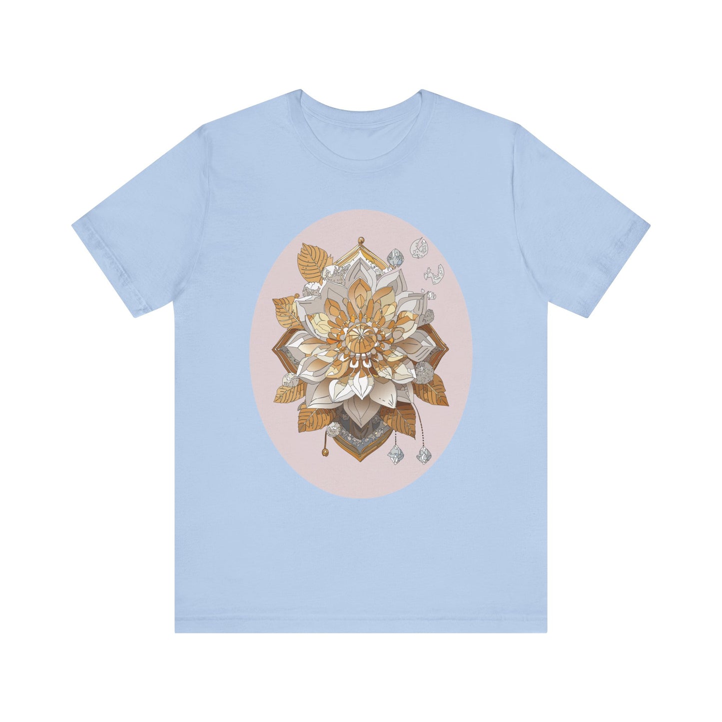 Floral Shirt, Flower Shirt, Tee Shirt with Antique Flower