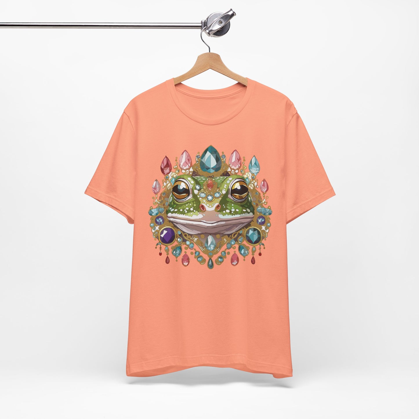 Animal Shirt, Shirt with Animal, Tee Shirt with Gold Animal Medal, Shirt with Antique Animal Medallion